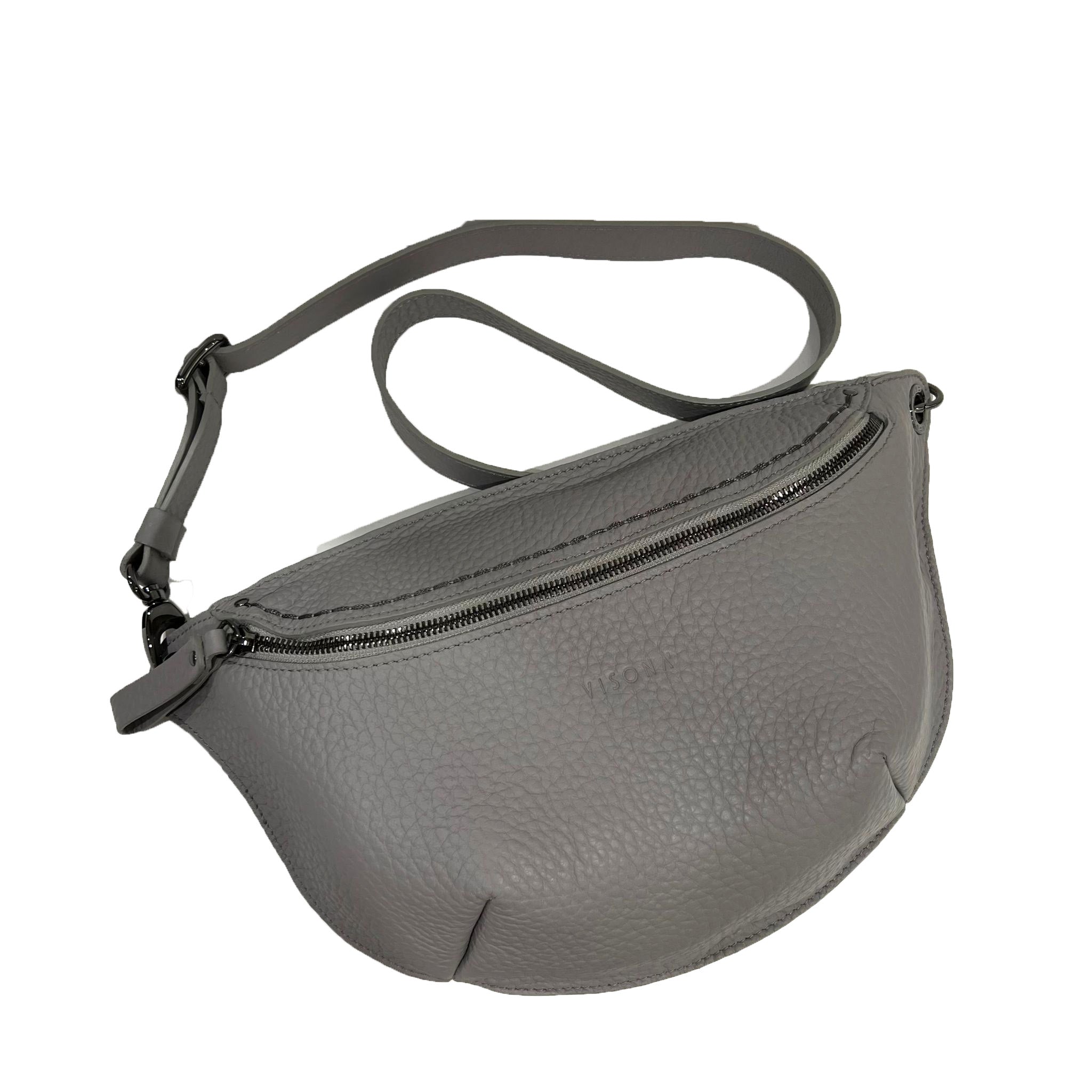 Visonà marsupio in pelle "Vittoria" Grigio 20542.CLIFF