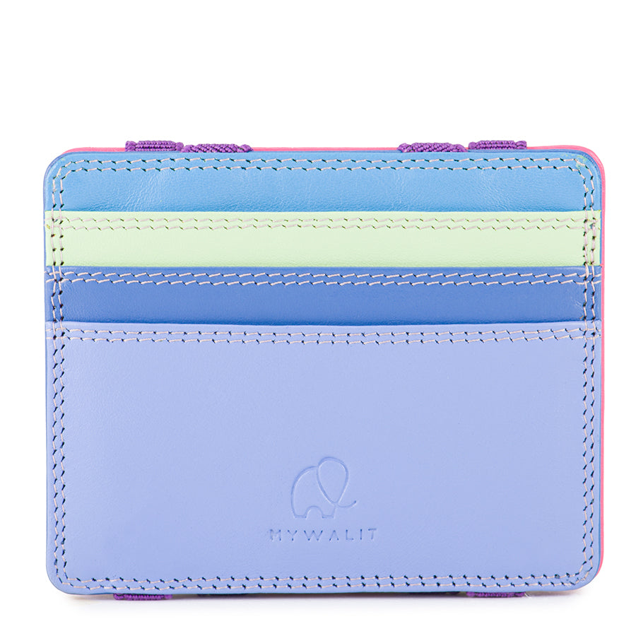 Mywalit portafogli compatto con elastici in pelle "Classic" Multicolor 111.181 VIOLA