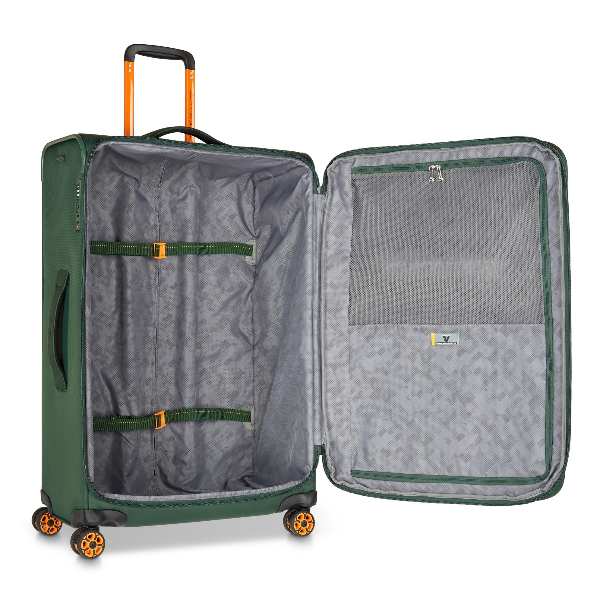 Roncato trolley grande in tessuto "Move" Verde 415351.47 VERDE MIMETICO