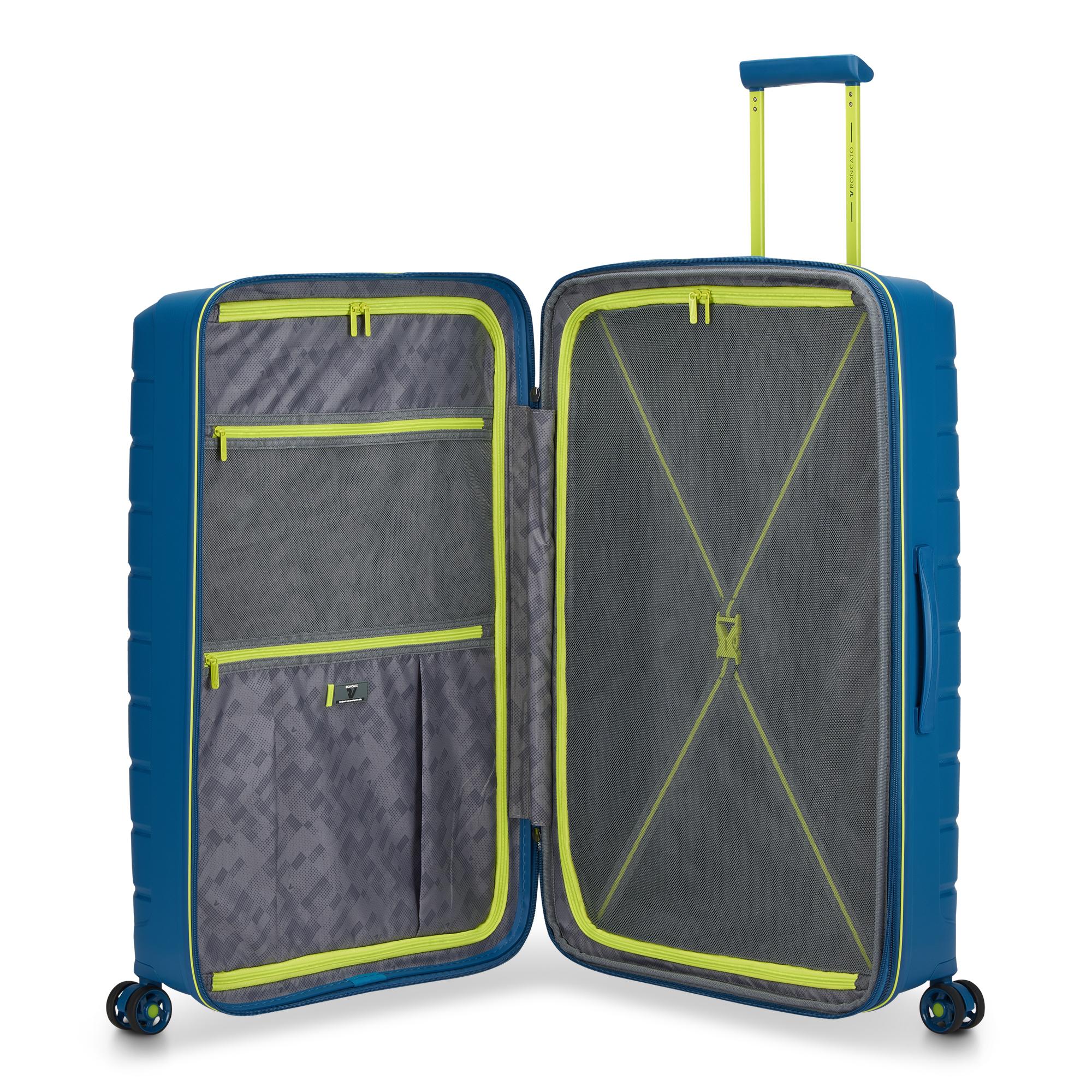 Roncato trolley grande in polipropilene "B-Flying Move" Azzurro 418181.53 BLU LAGUNA