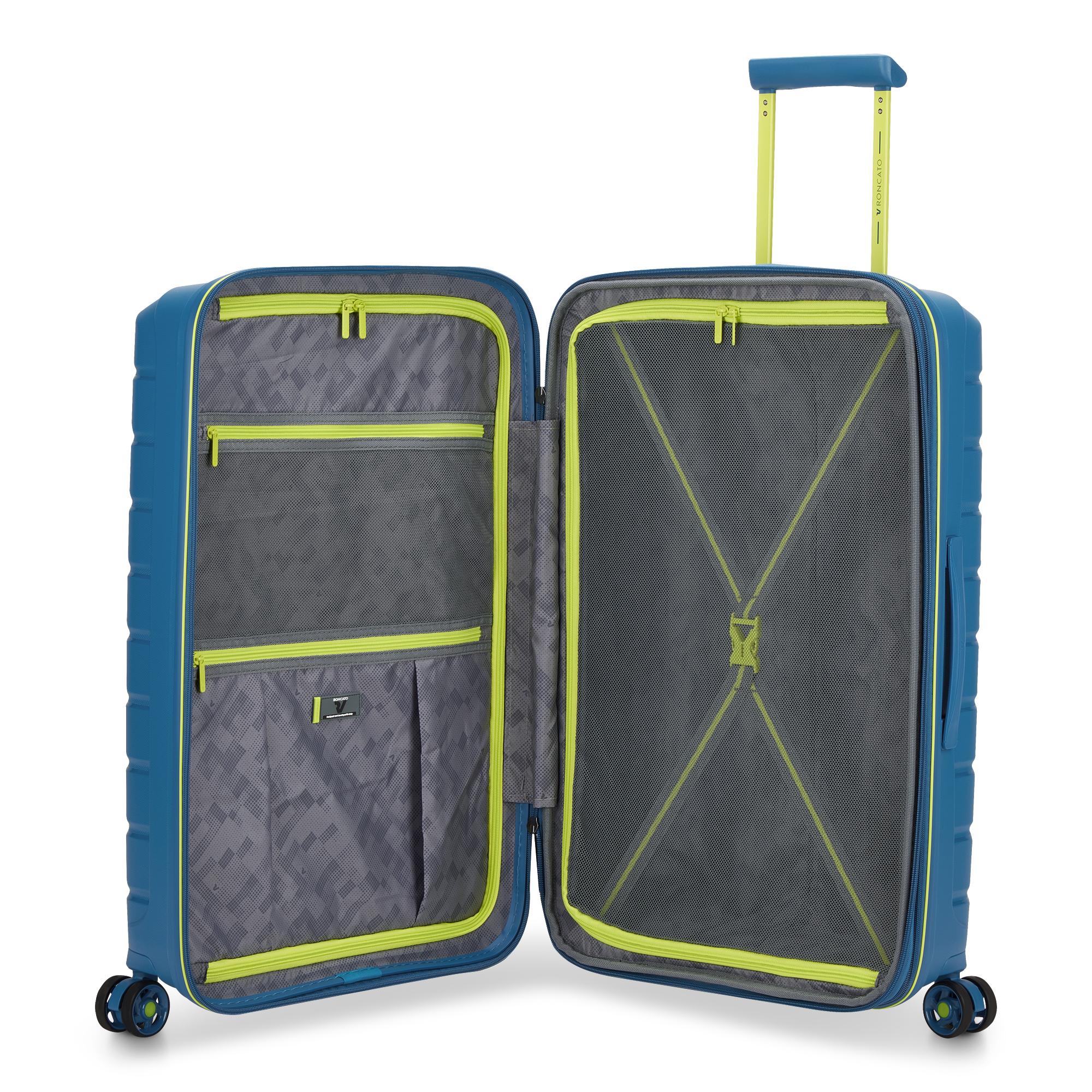 Roncato trolley medio in polipropilene "B-Flying" Azzurro 418182.53 BLU LAGUNA