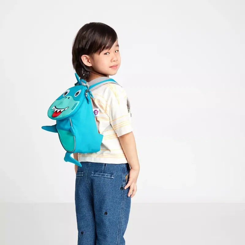 AFFENZAHN zainetto kids in tessuto Azzurro PICCOLO AMICO.SQUALO