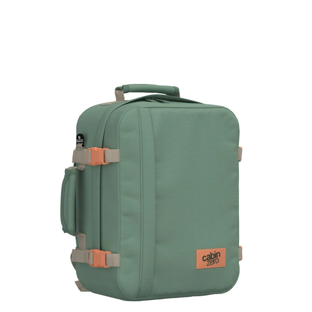 Cabin Zero zaino 28L da viaggio in tessuto "Classic" Verde CZ08.2401 SAGE FOREST