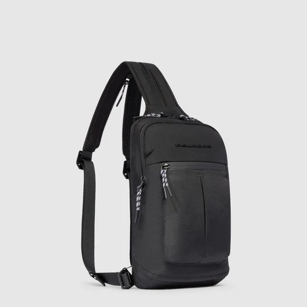 Piquadro monospalla in tessuto "Arne" Nero CA6694S125.N