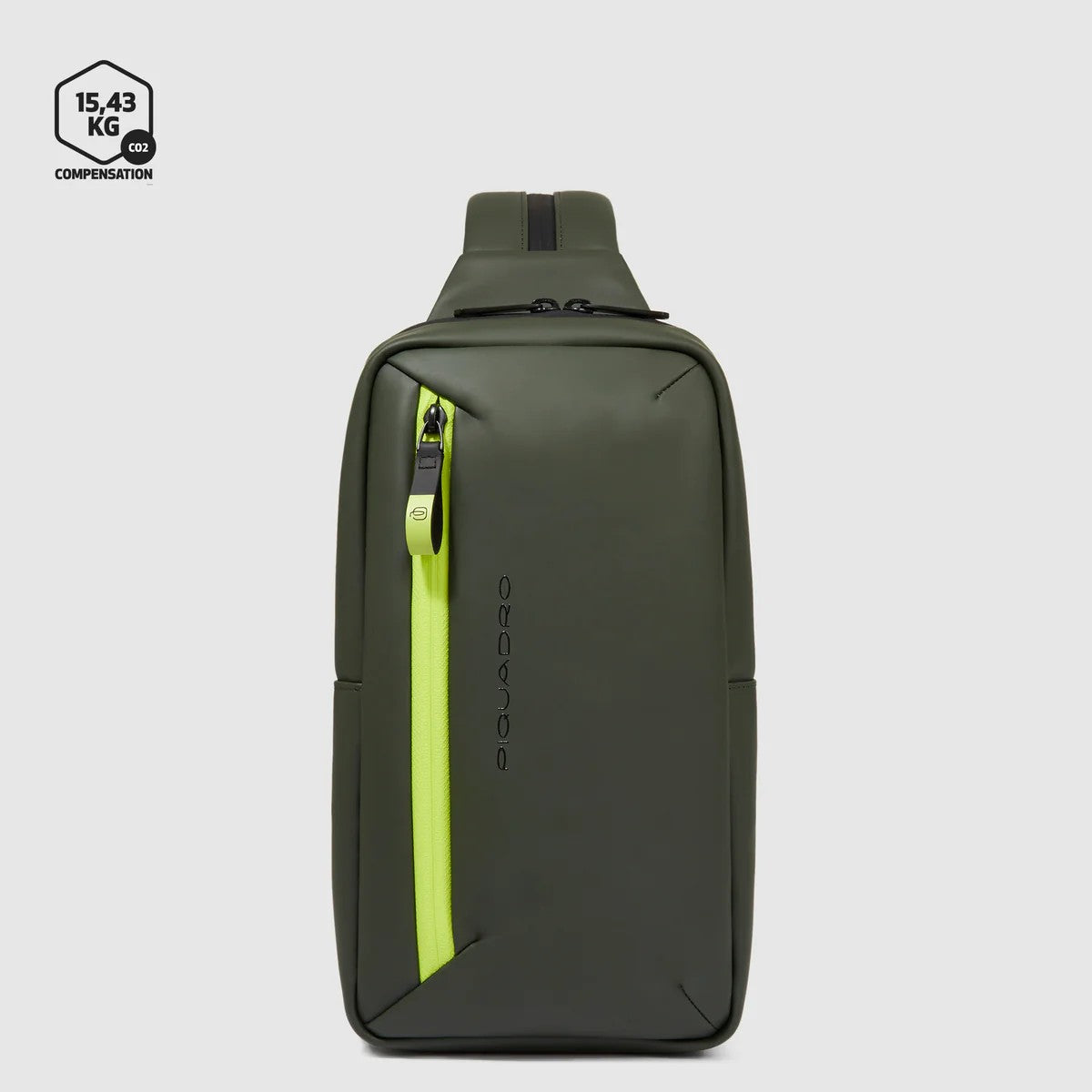 Piquadro monospalla in tessuto tecnico "C2O" Verde CA6466CO2W.VE
