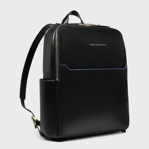 Piquadro zaino in pelle "Blue Square" Nero CA6678B2.N