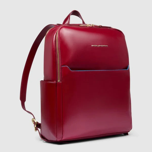 Piquadro zaino in pelle "Blue Square" Rosso CA6678B2.R