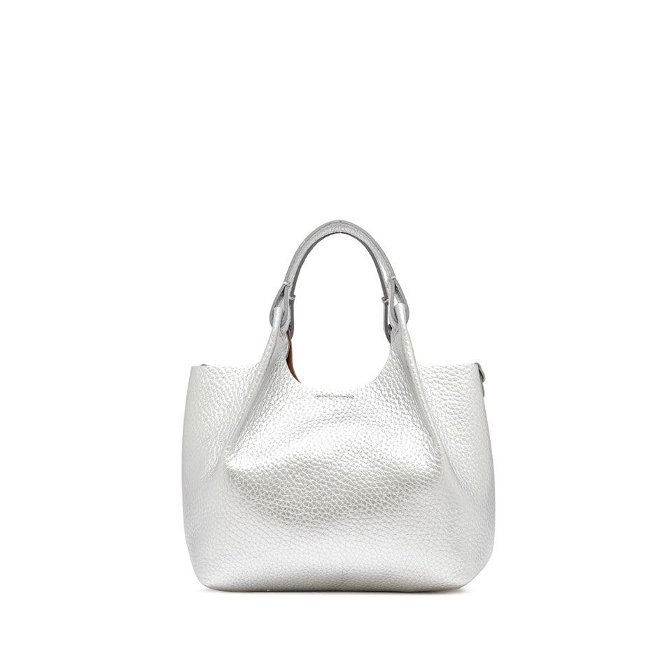 Gianni Chiarini borsa shopping in pelle "Dua" Argento BS9719RNGDBL.13860 SILVER-CARA