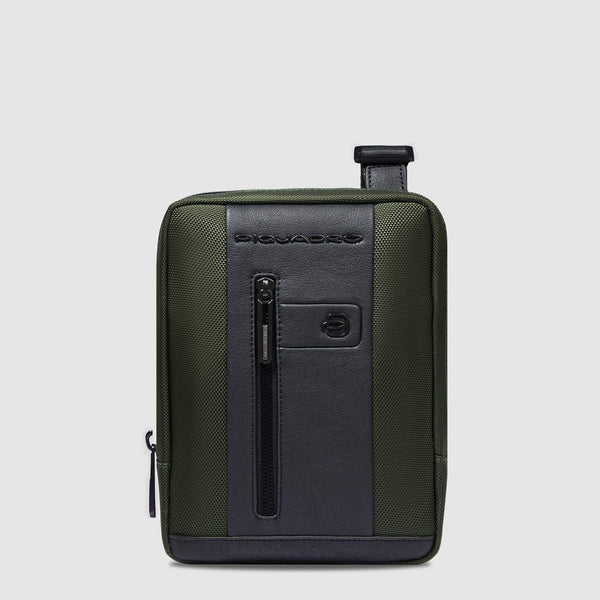 Piquadro borsello in tessuto e pelle "Brief 2 Verde CA3084BR2.VE2