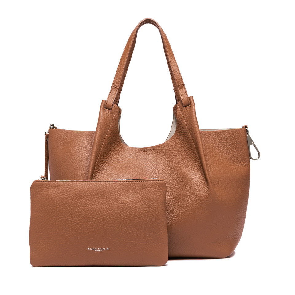 Gianni Chiarini borsa shopping in pelle "Dua" Cuoio BS9720RNGDBL.13857 CARAMELLO-S