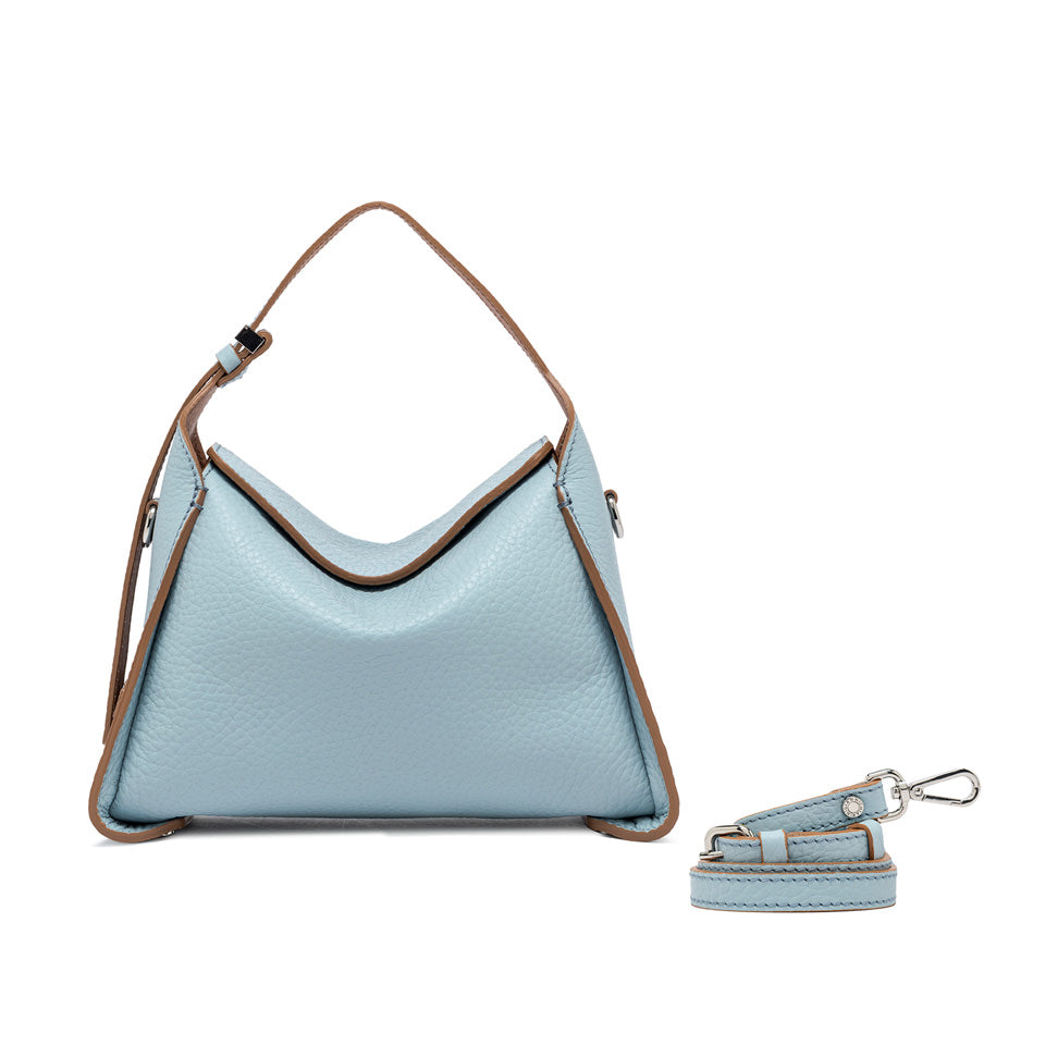 Gianni Chiarini borsa a spalla in pelle "Penelope" Azzurro BS11351RNGDBL.13862 SKY-CARAME