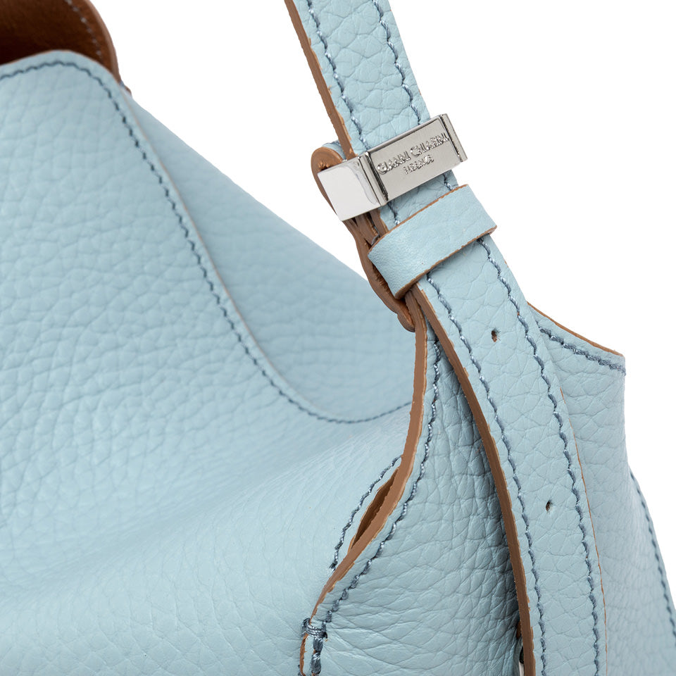 Gianni Chiarini borsa a spalla in pelle "Penelope" Azzurro BS11351RNGDBL.13862 SKY-CARAME