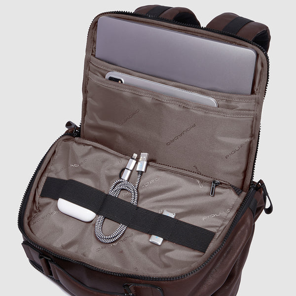 Piquadro zaino in pelle "Harper" Marrone CA4818AP.TM
