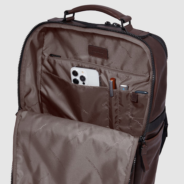 Piquadro zaino in pelle "Harper" Marrone CA4818AP.TM