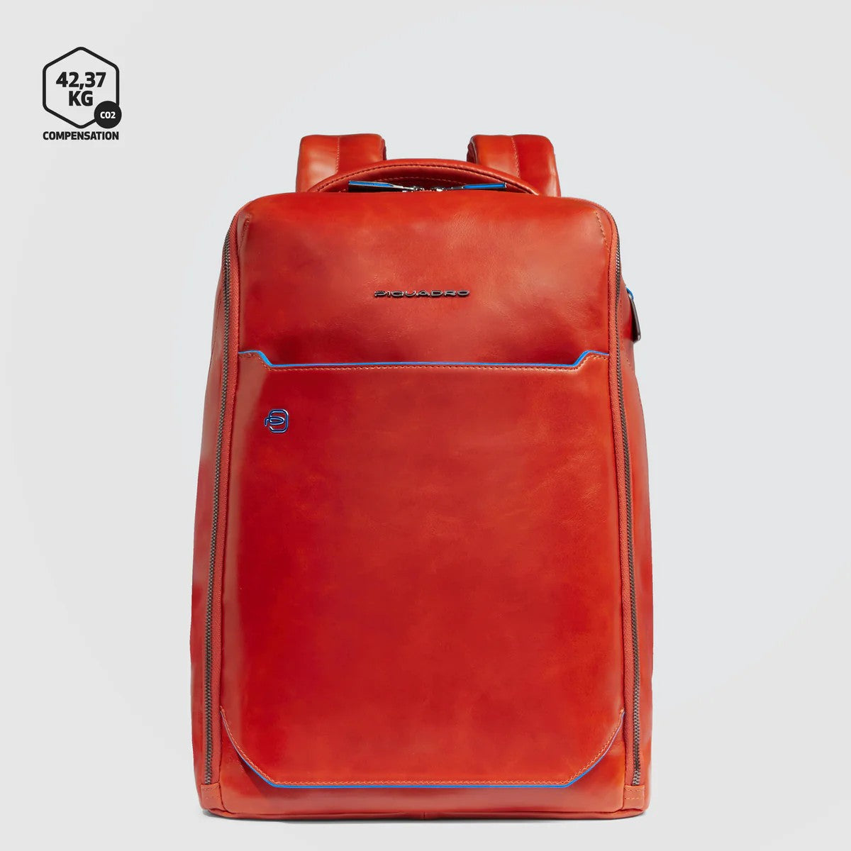 Piquadro zaino in pelle "Blue Square" Arancione CA6591B2.CU4