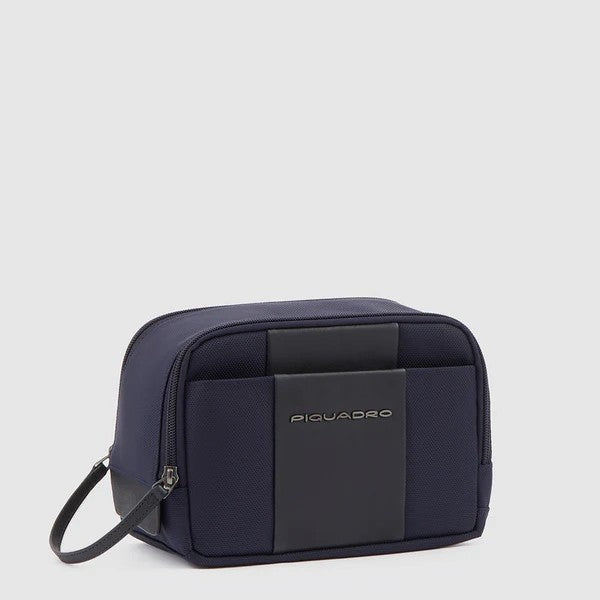 Piquadro beauty case in tessuto e pelle "Brief 2 Blu BY6149BR2.BLU