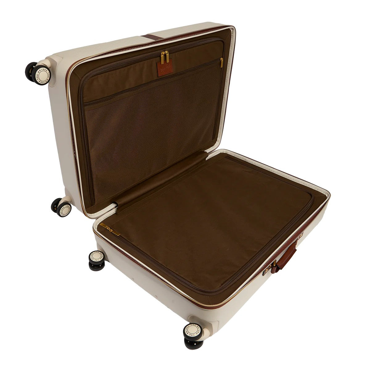 The Bridge trolley grande in policarbonato "Story Viaggio Trunks" Avorio 0710252D.3B NATURALE