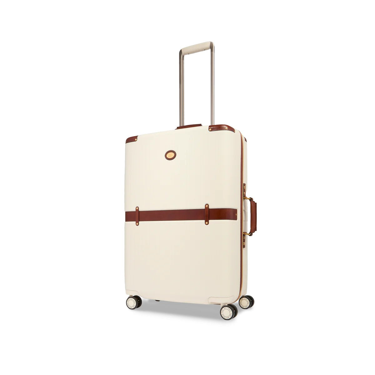 The Bridge trolley medio in policarbonato "Story Viaggio Trunks" Avorio 0710152D.3B NATURALE