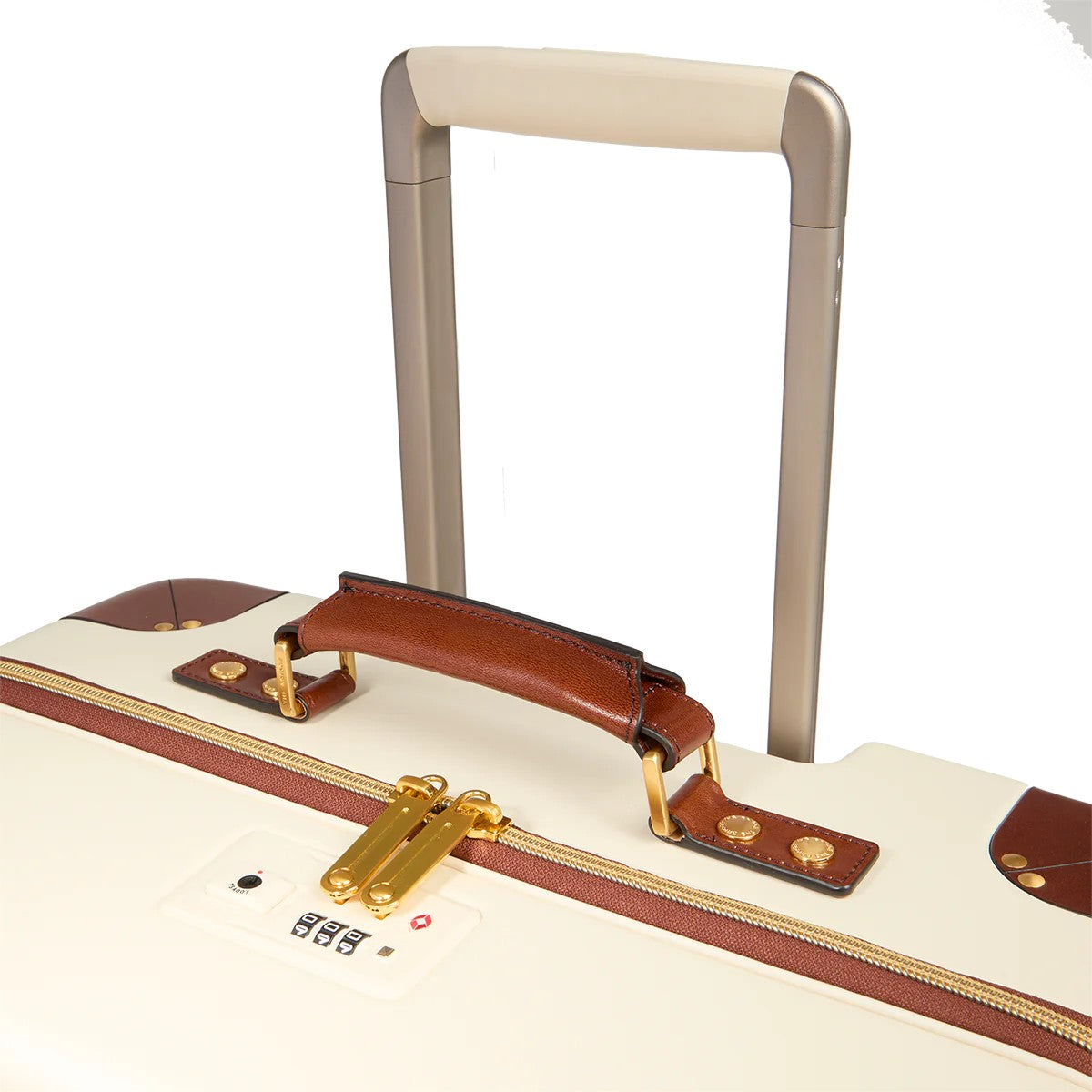 The Bridge trolley medio in policarbonato "Story Viaggio Trunks" Avorio 0710152D.3B NATURALE