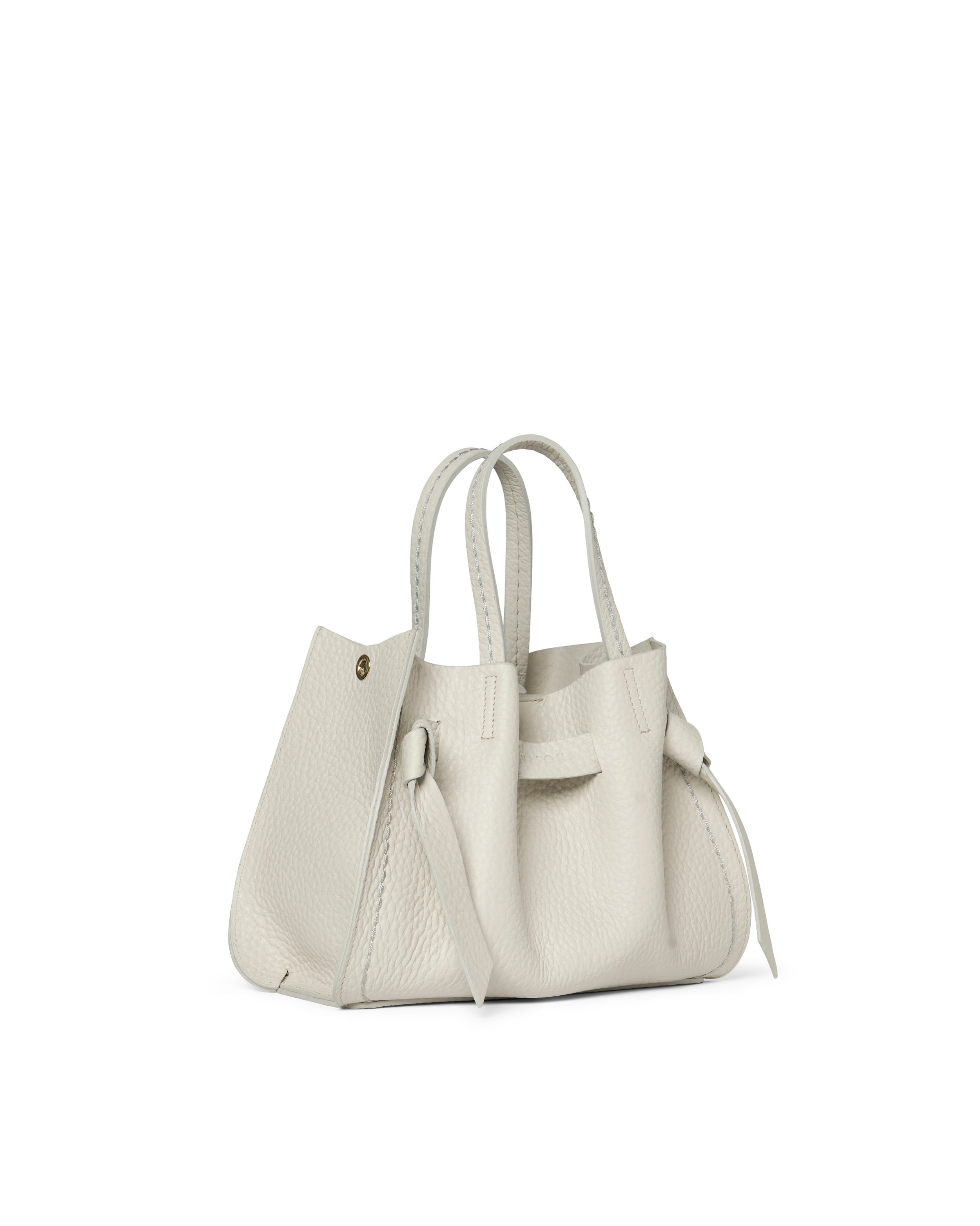 Visonà borsa a mano in pelle "Vittoria" Avorio 24730.AVORIO