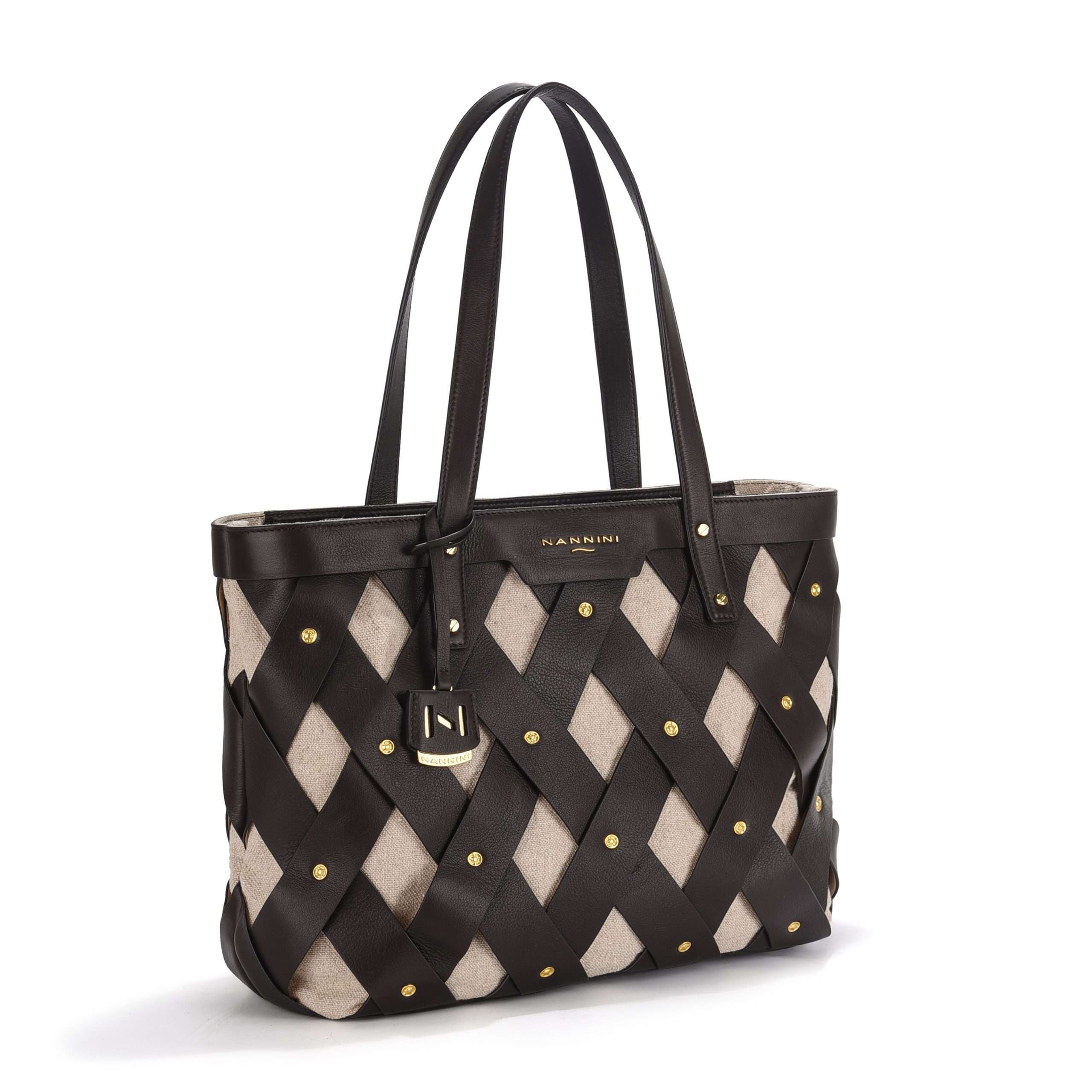 Nannini borsa shopping in pelle "Legend" Marrone 18631.SIGARO