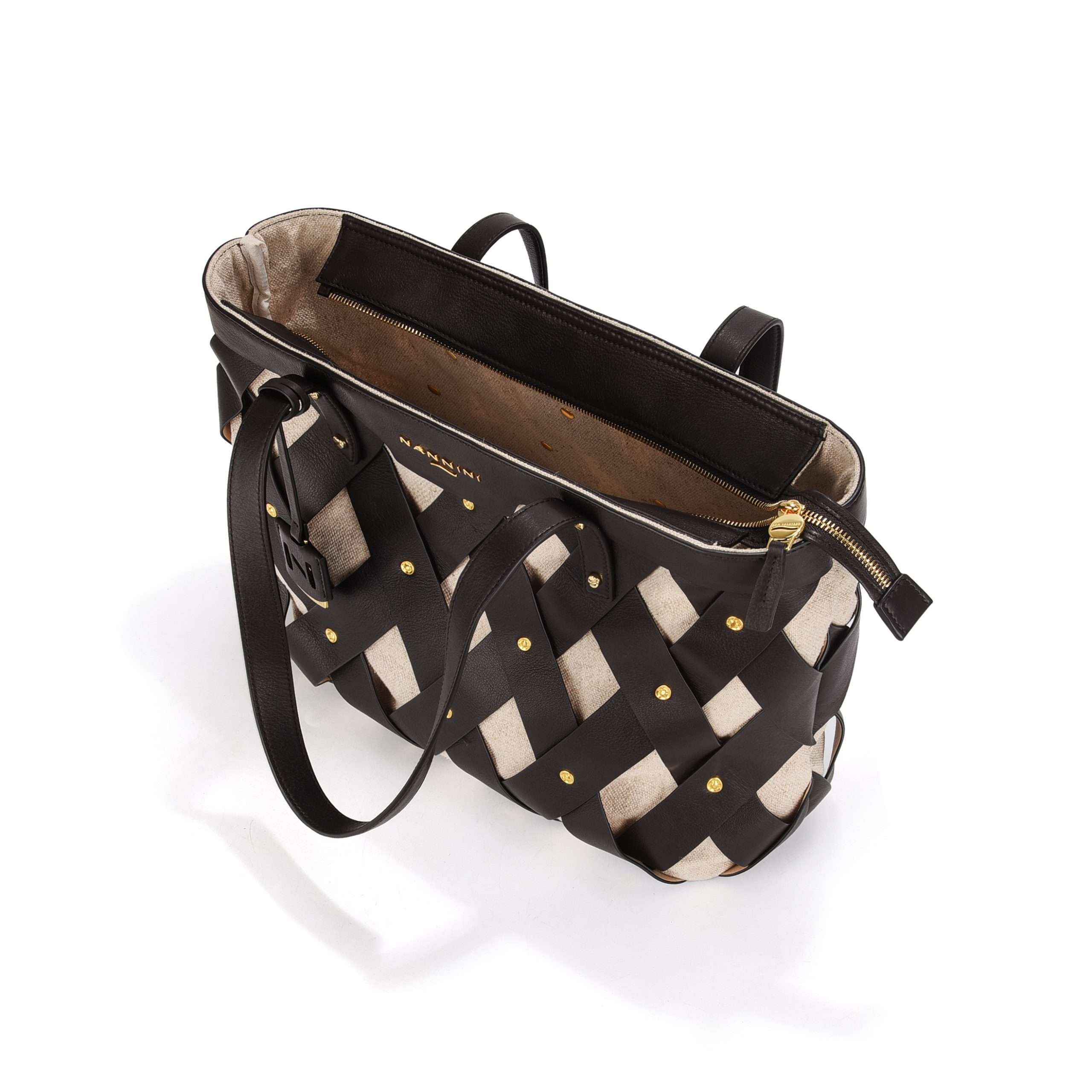 Nannini borsa shopping in pelle "Legend" Marrone 18631.SIGARO