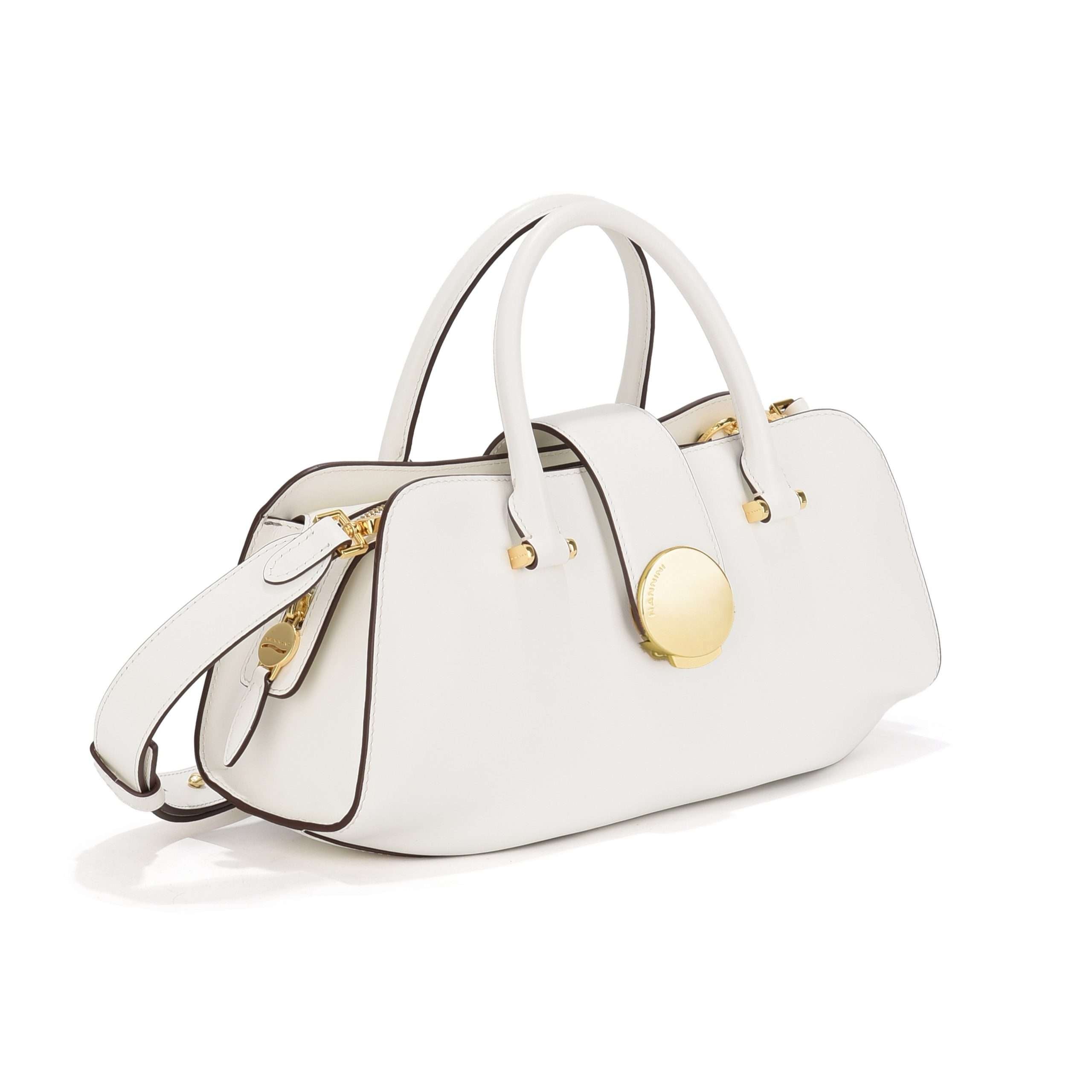 Nannini borsa a mano in pelle "Vma" Bianco 18562.OFF WHITE