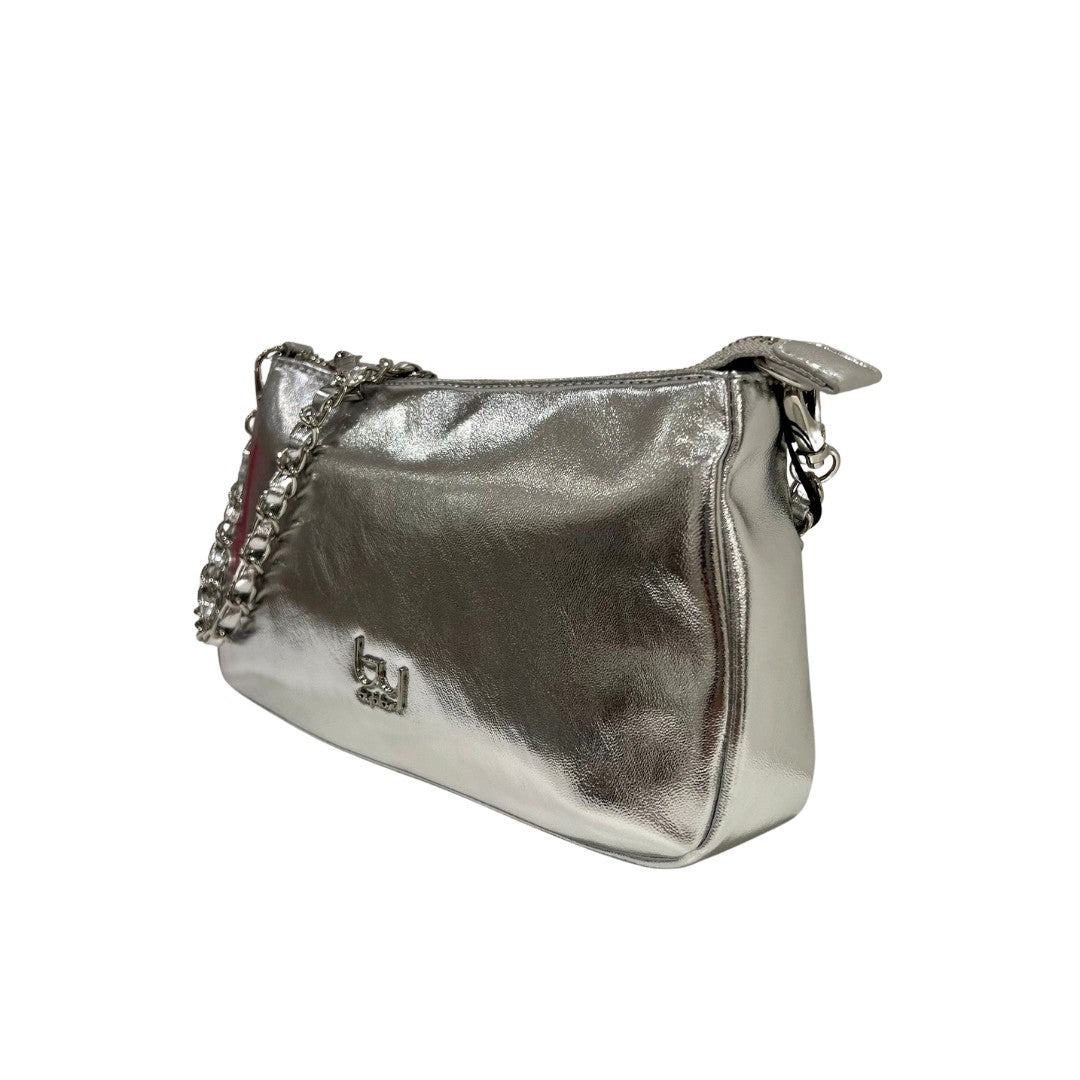 BY BYBLOS pochette in ecopelle "Lunaria" Argento BYBS08B04M.SILVER