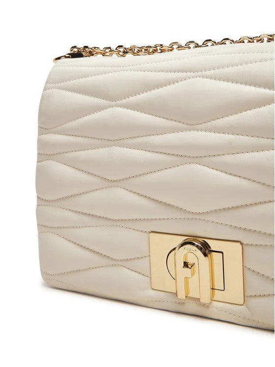 Furla borsa a spalla in pelle "Furla 1927" Avorio WB01672.PN000 PANNA