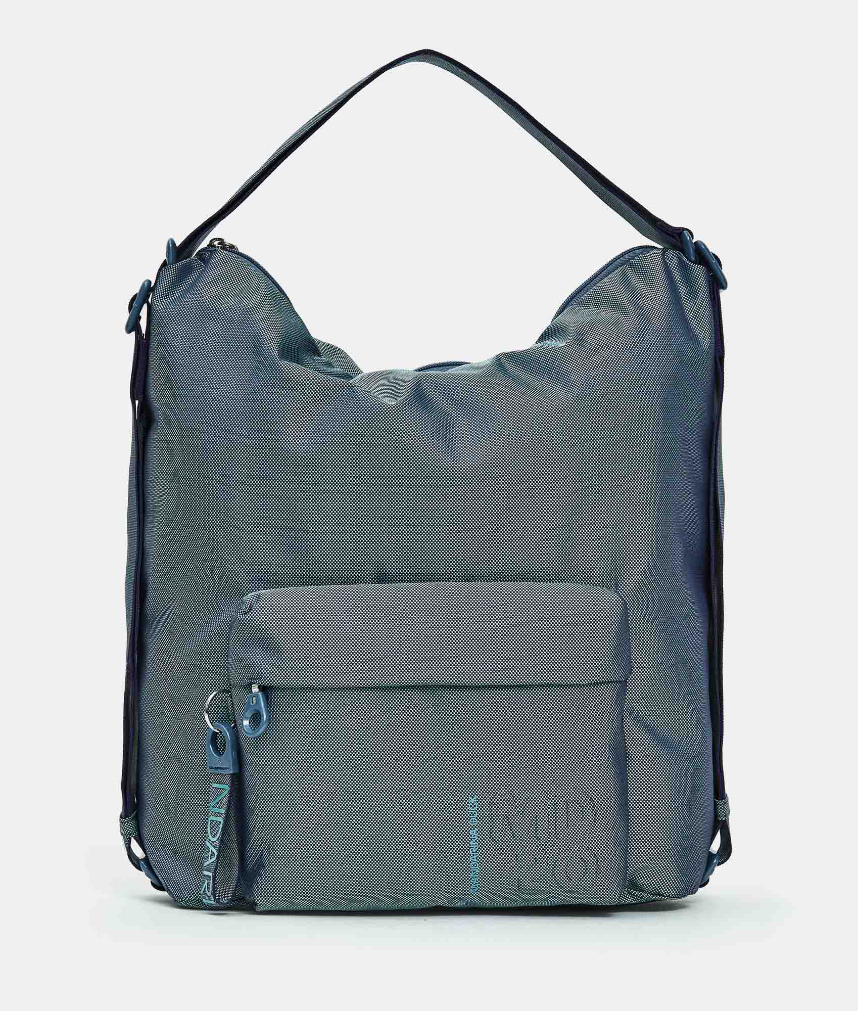 Mandarina Duck borsa zaino in tessuto "MD20" Azzurro QMT09.23E BLUE WING