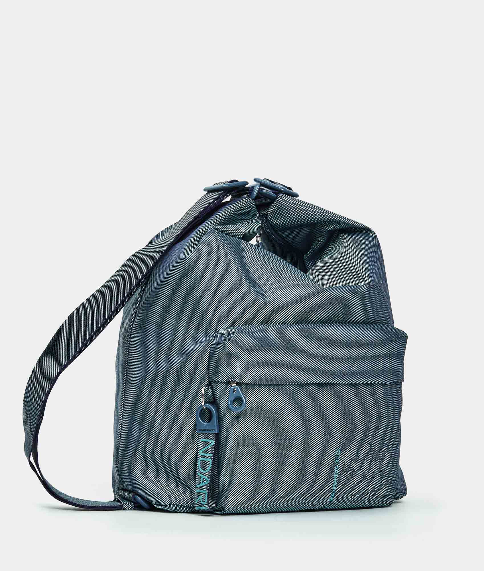 Mandarina Duck borsa zaino in tessuto "MD20" Azzurro QMT09.23E BLUE WING