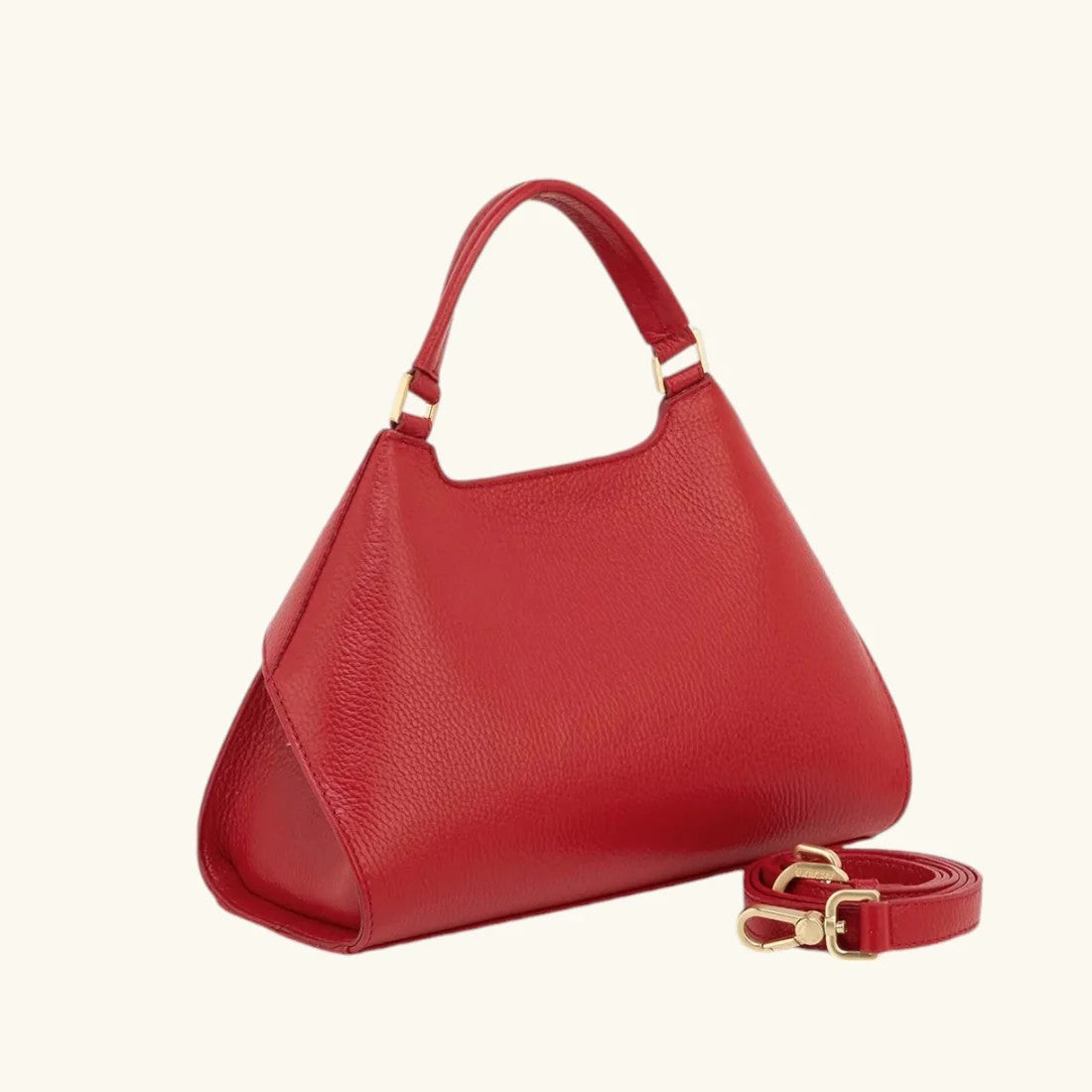 Arcadia borsa a mano in pelle "Emma" Rosso 7431.ROSSO