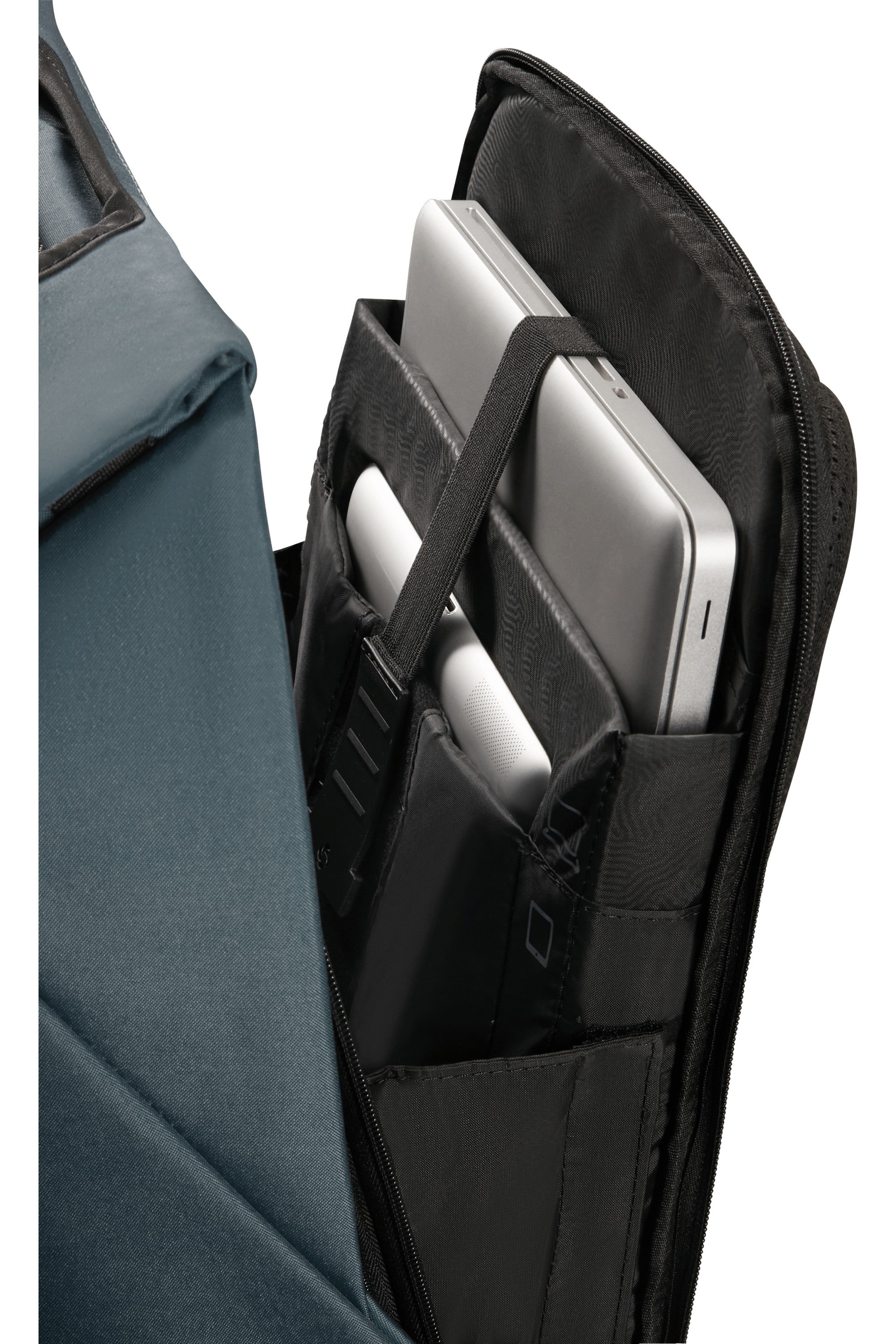 Samsonite zaino porta pc in polietilene riciclato "Securipack 2 Grigio 150941.1310 DUSTY BLUE