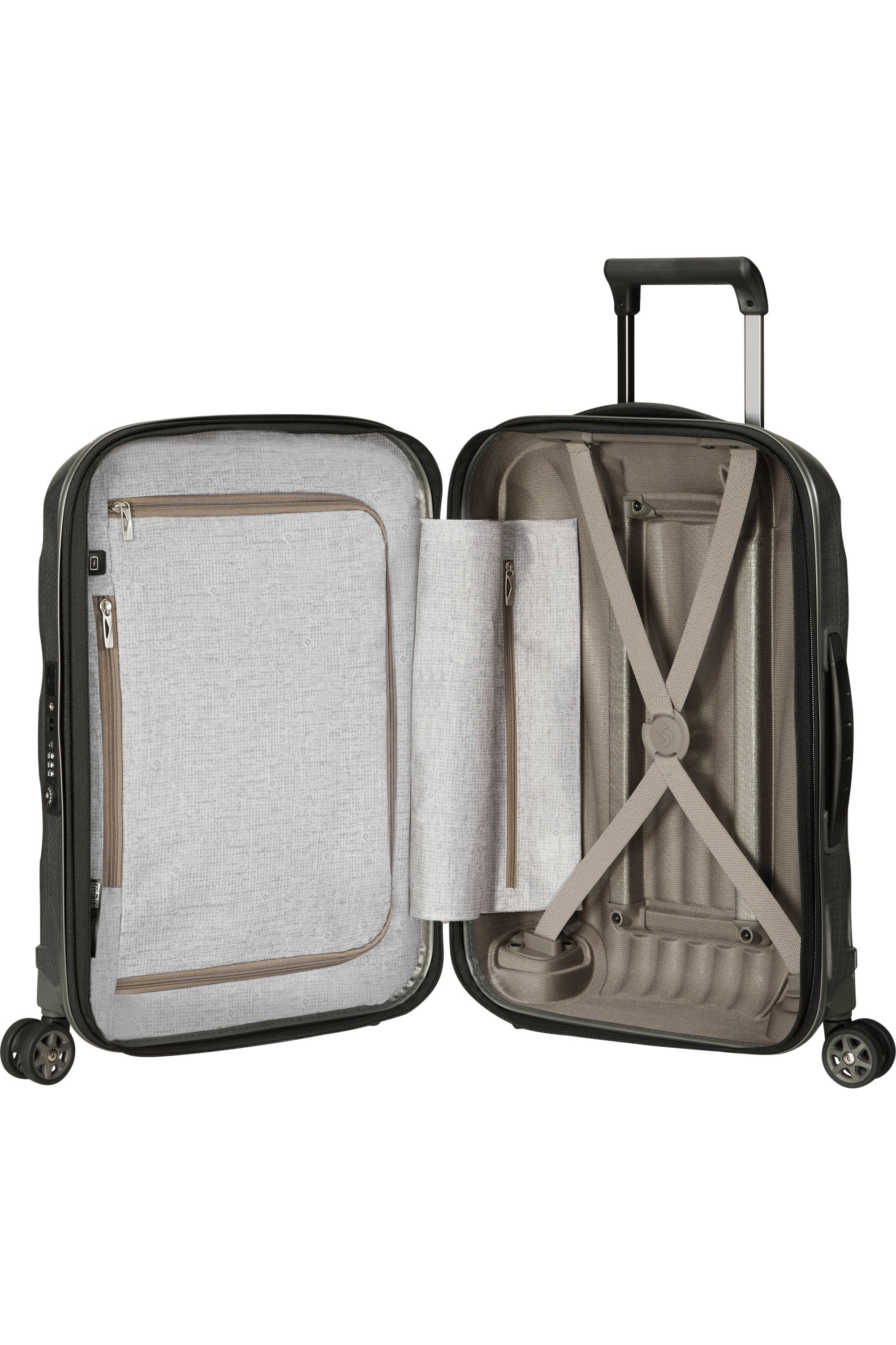 Samsonite trolley cabina espandibile in curv "C-lite" Verde 134679.1542 METALLIC GREEN