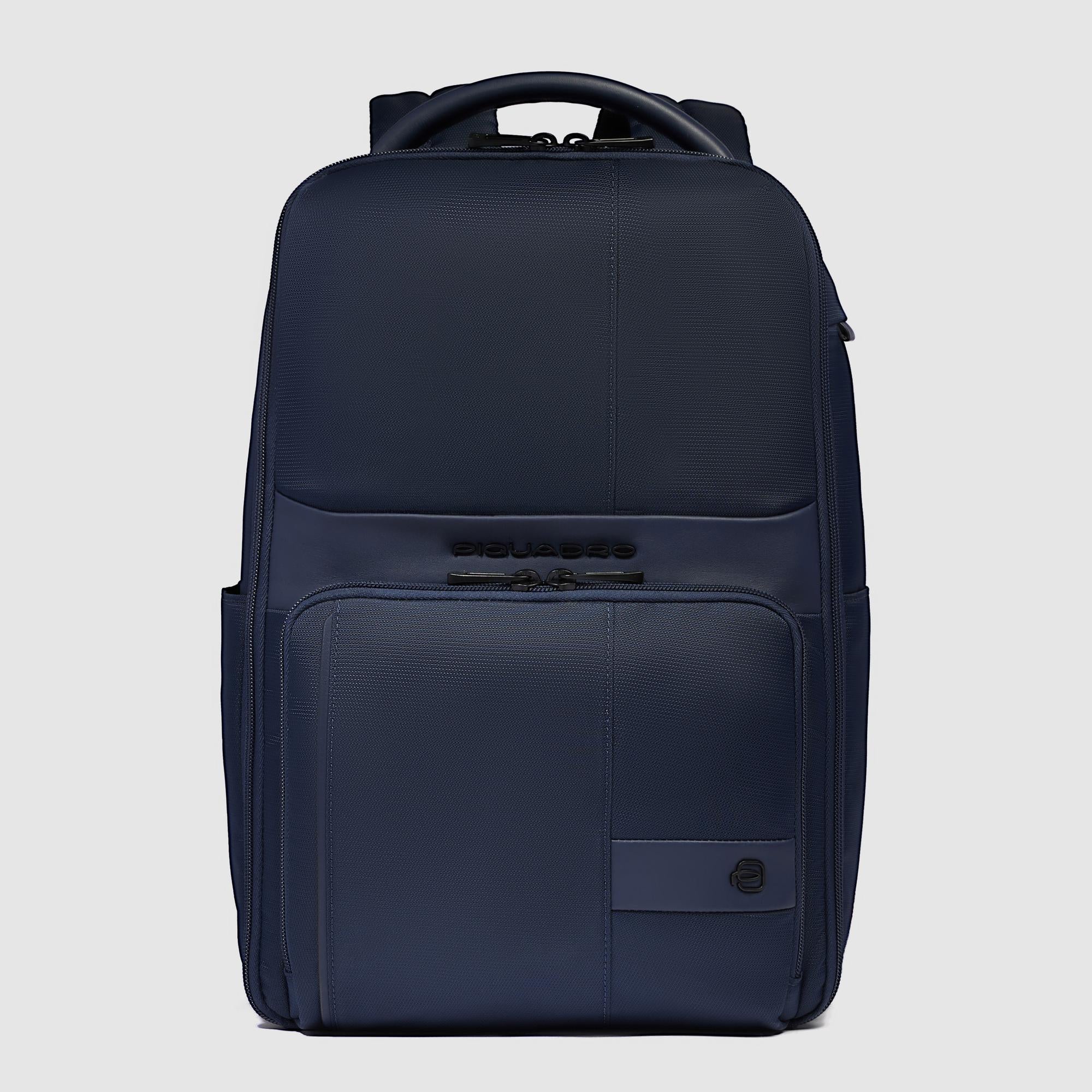 Piquadro zaino in tessuto e pelle "Wollem" Blu CA6638W129.BLU