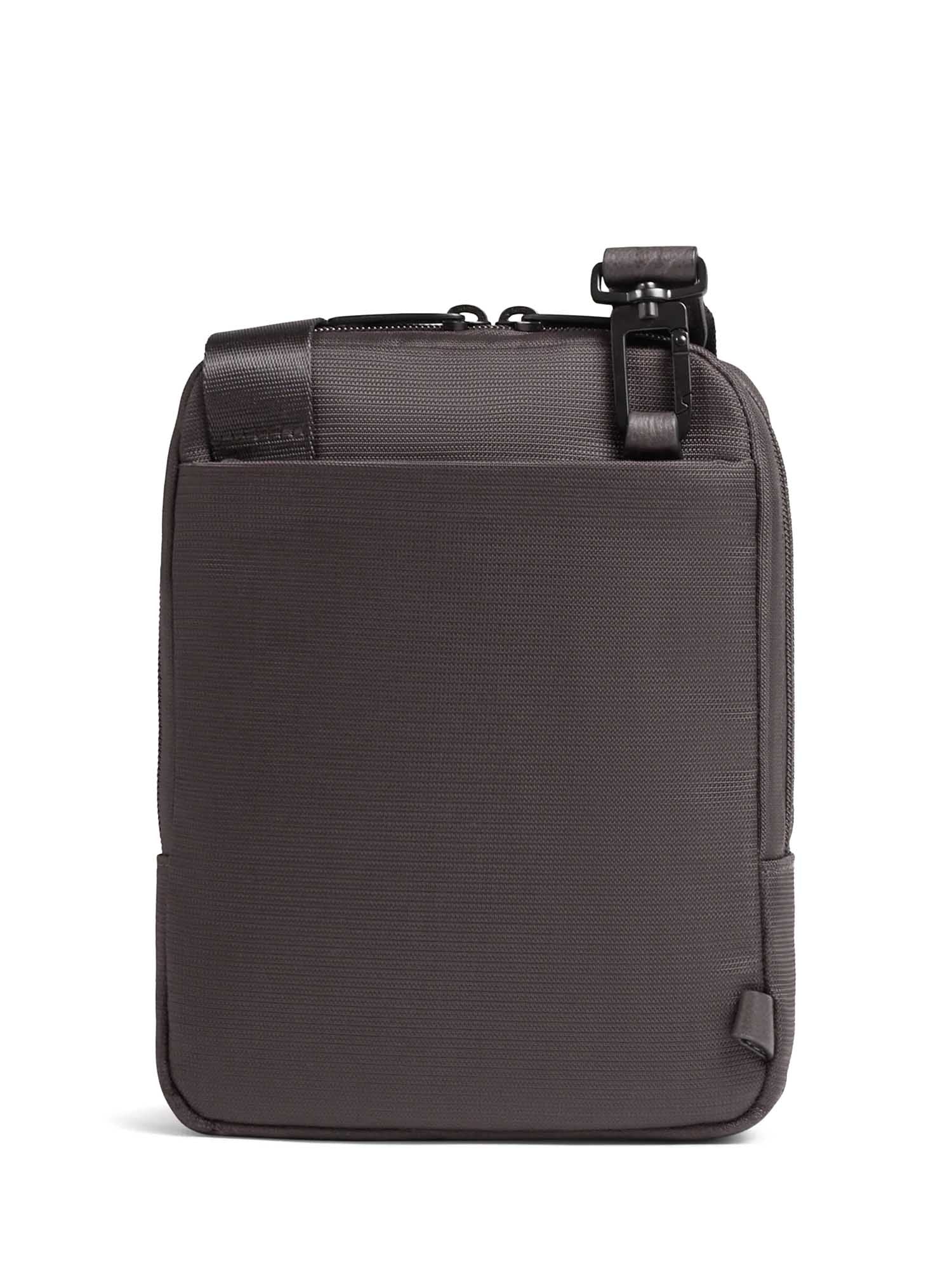 Piquadro borsello in tessuto e pelle "W138" Marrone CA3084W138.TM