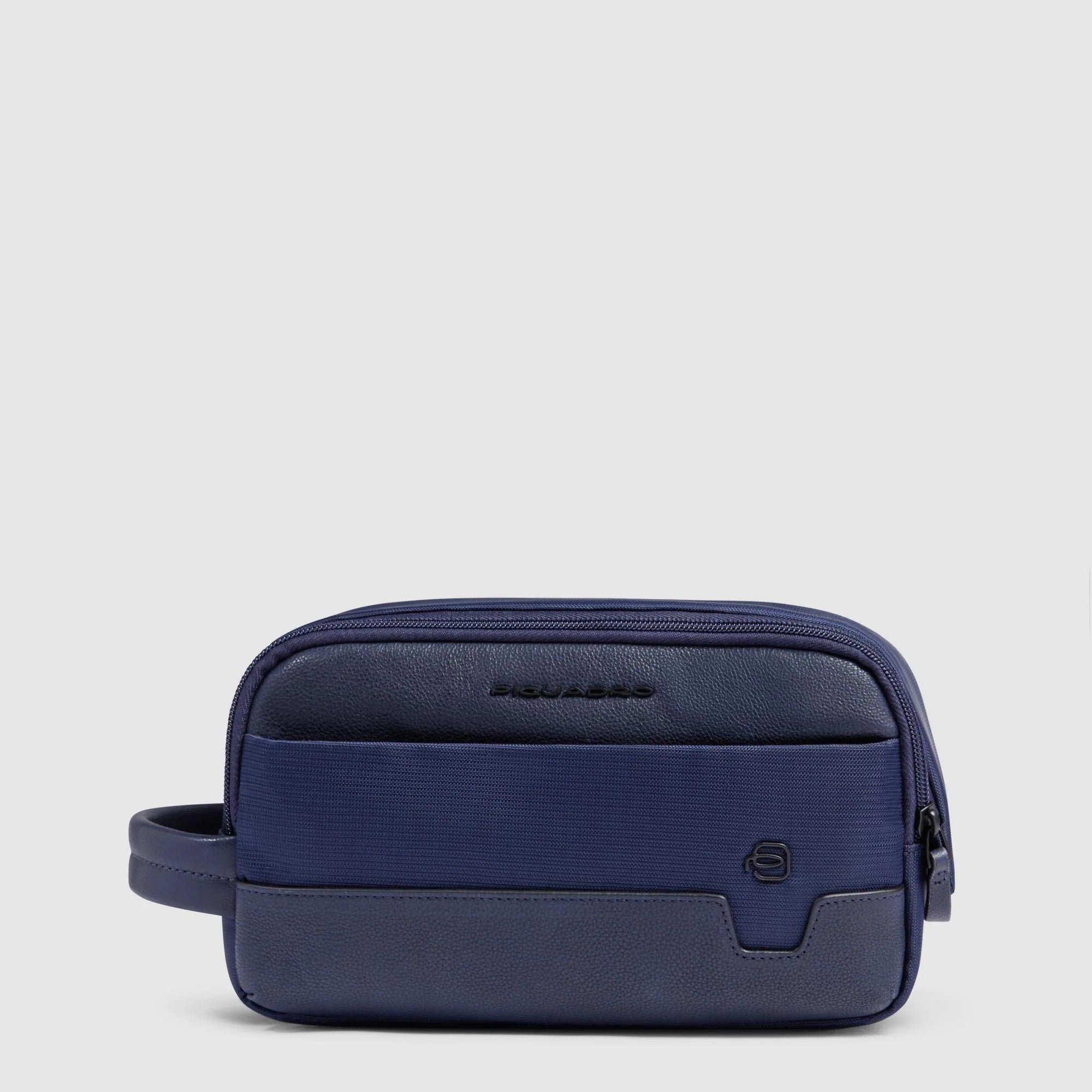 Piquadro beauty in tessuto e pelle "W138" Blu BY6021W138.BLU