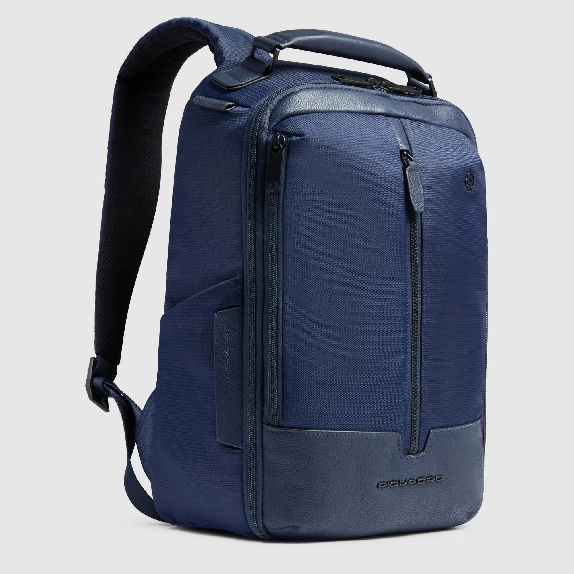 Piquadro zaino in tessuto e pelle "W138" Blu CA6822W138.BLU