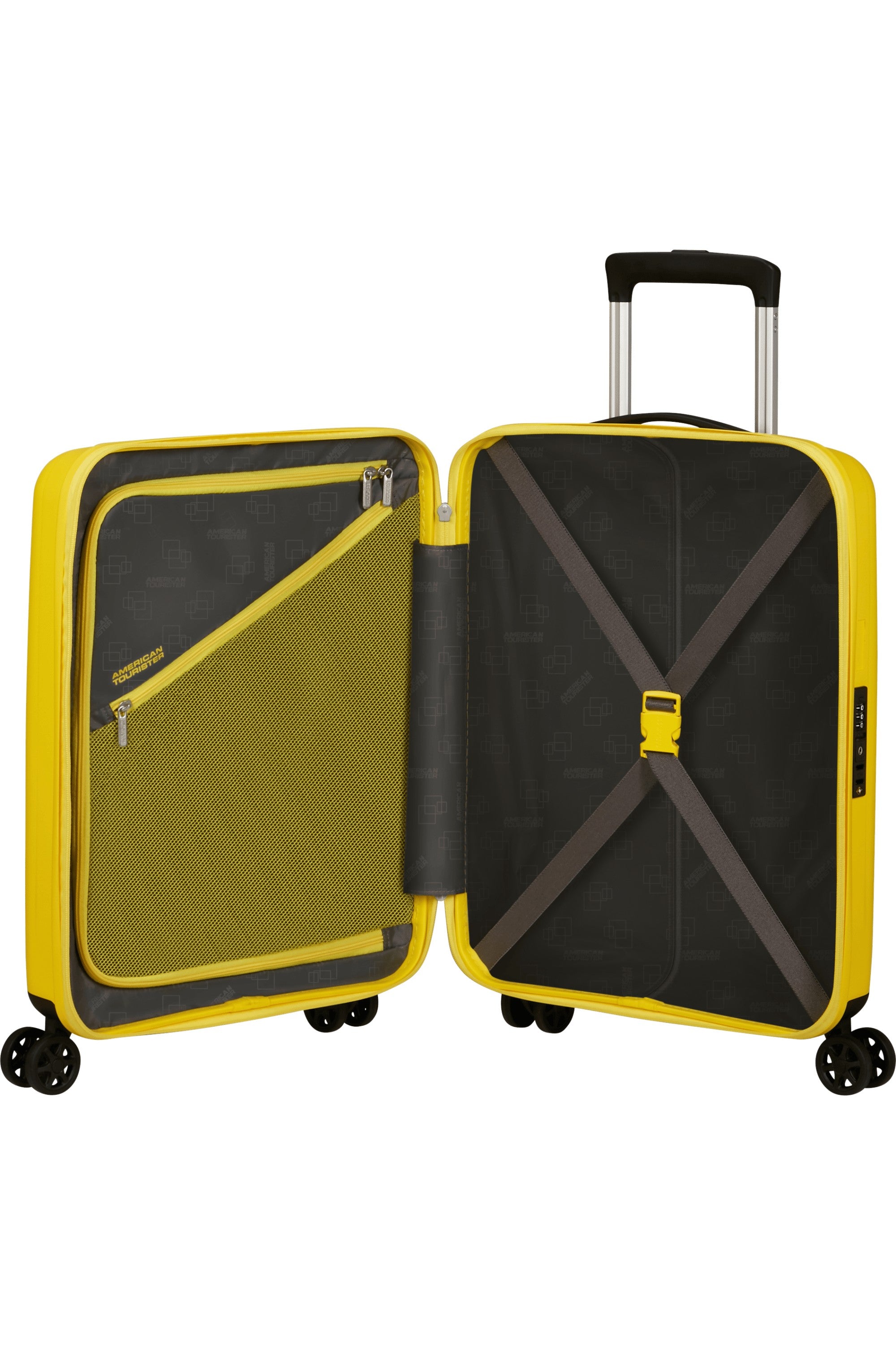 American Tourister trolley cabina in polipropilene "Rejoy" Giallo 153176.0493 ELECTRIC YELLOW