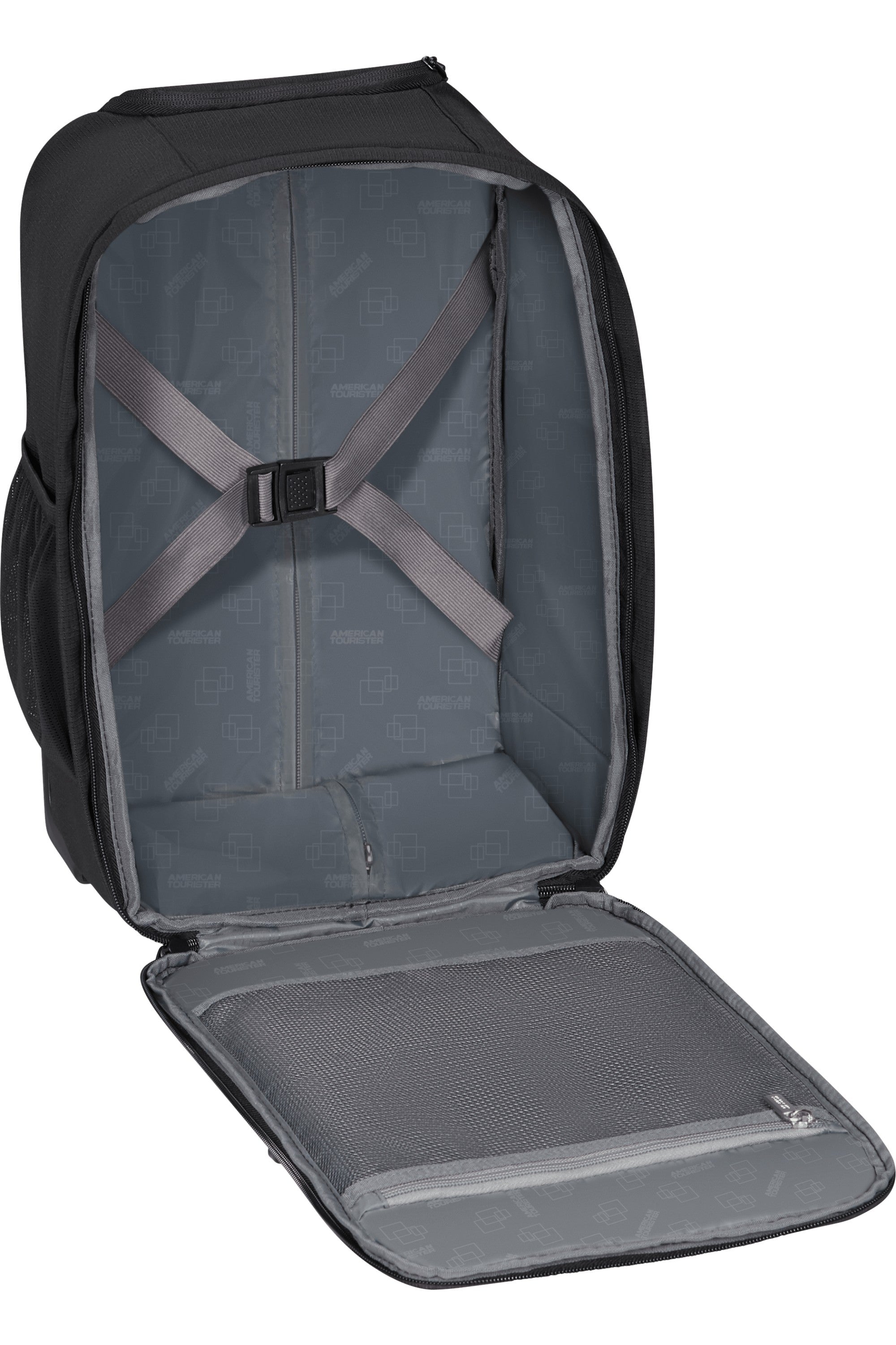 American Tourister zaino trolley in tessuto "Take2cabin" Nero 154985.1041 BLACK