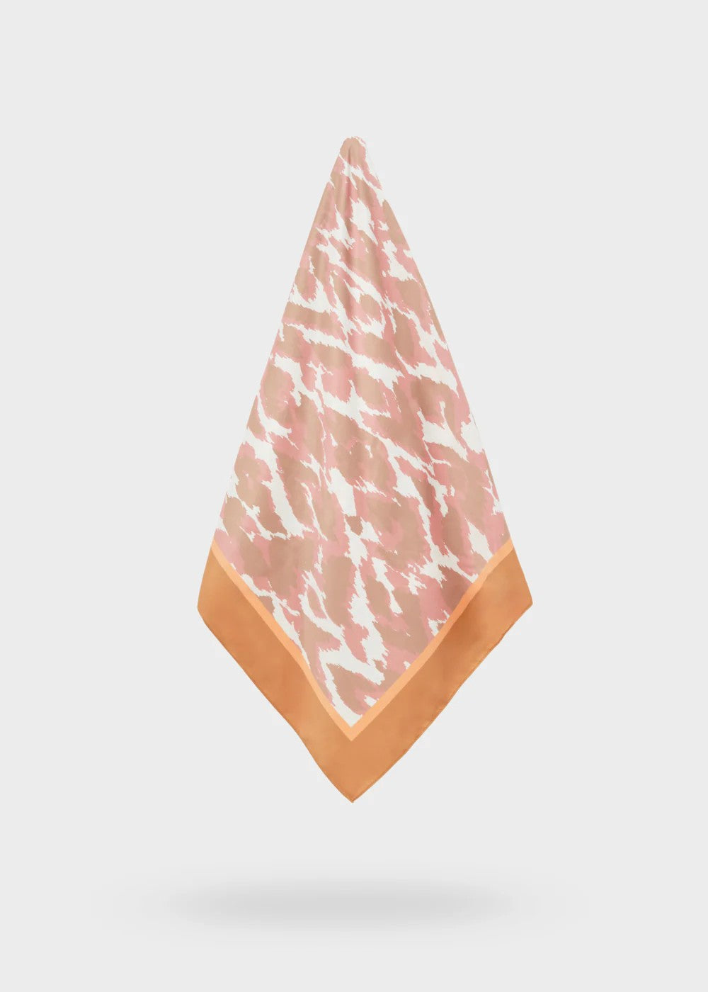 Nalì foulard in poliestere "Maculato" Multicolor MGSC0023.MARRONE/CORALLO