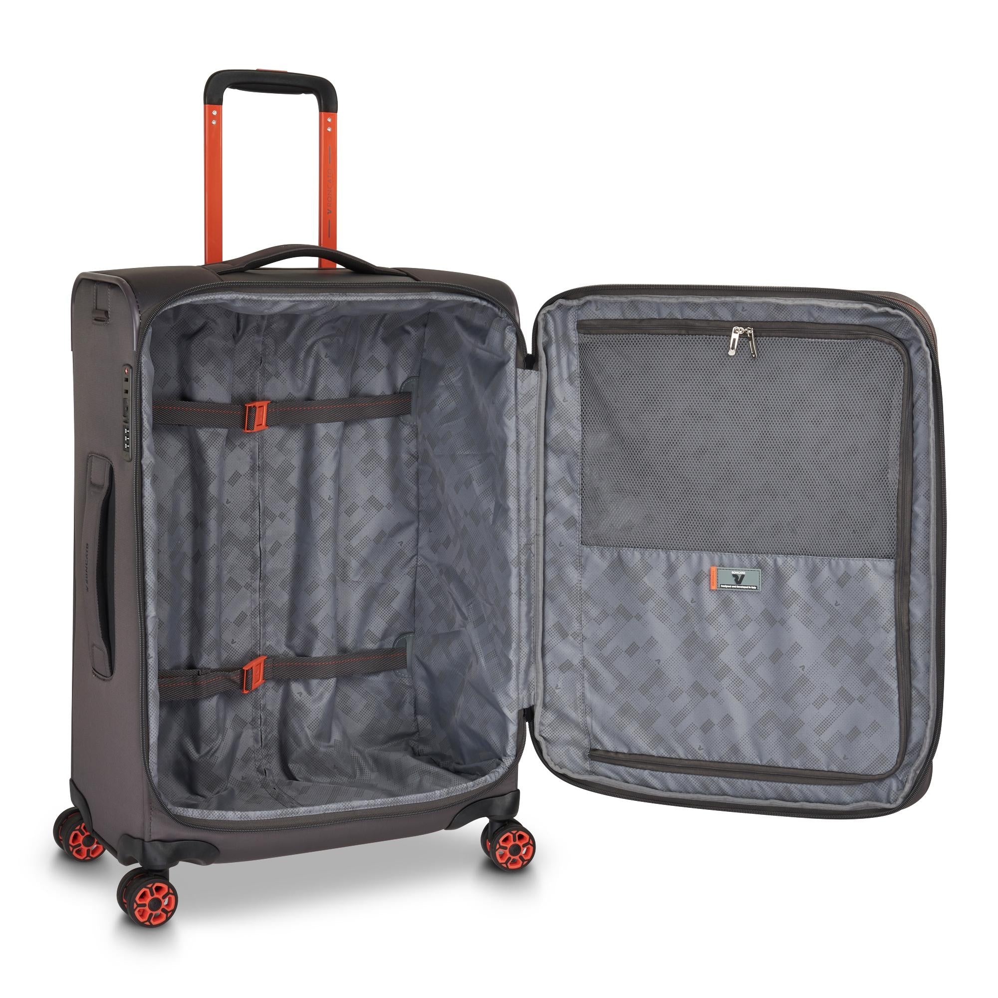 Roncato trolley medio in tessuto "Move" Grigio 415352.92 GRAFITE