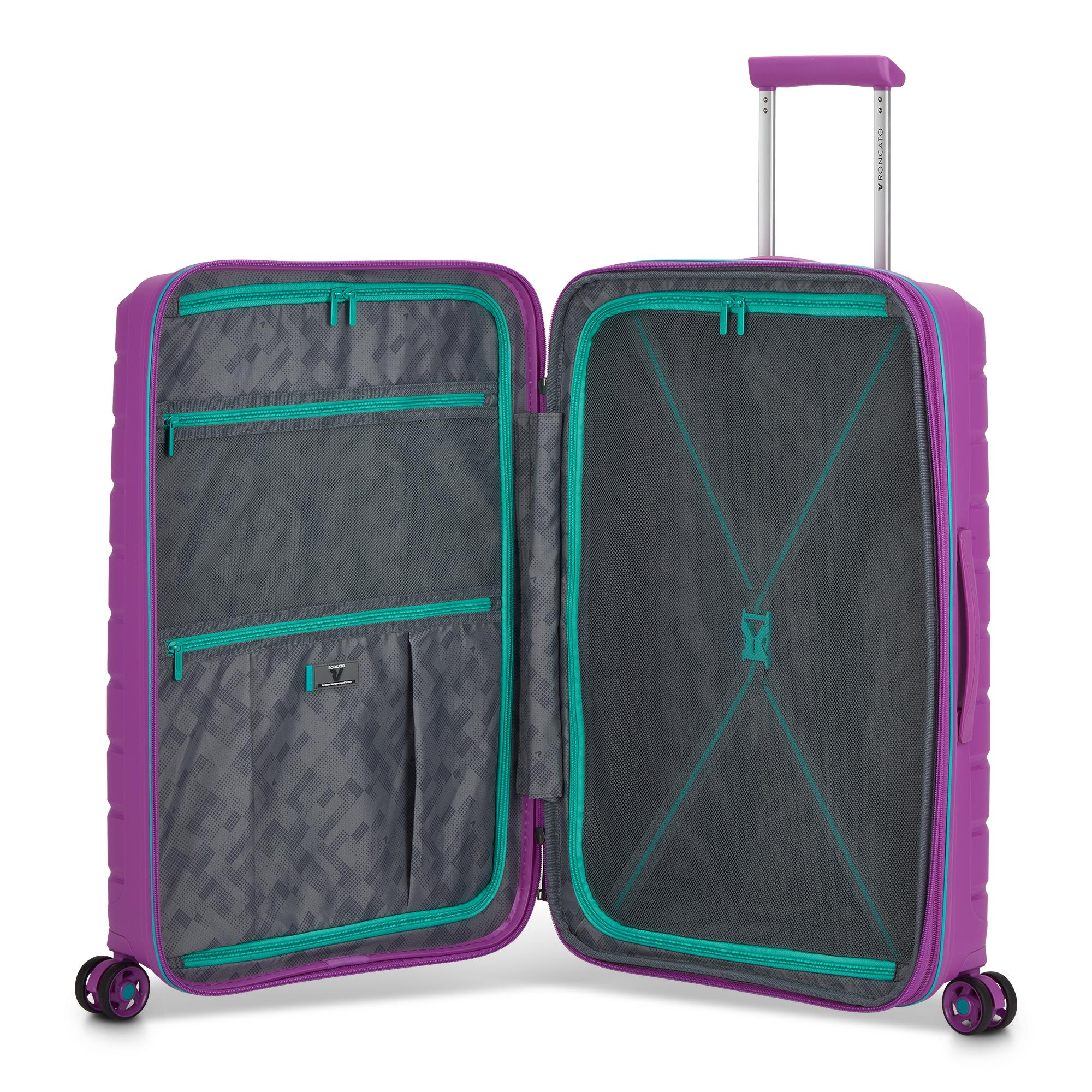 Roncato trolley medio in polipropilene "B-Flying" Viola 418182.6105 ORCHIDEA