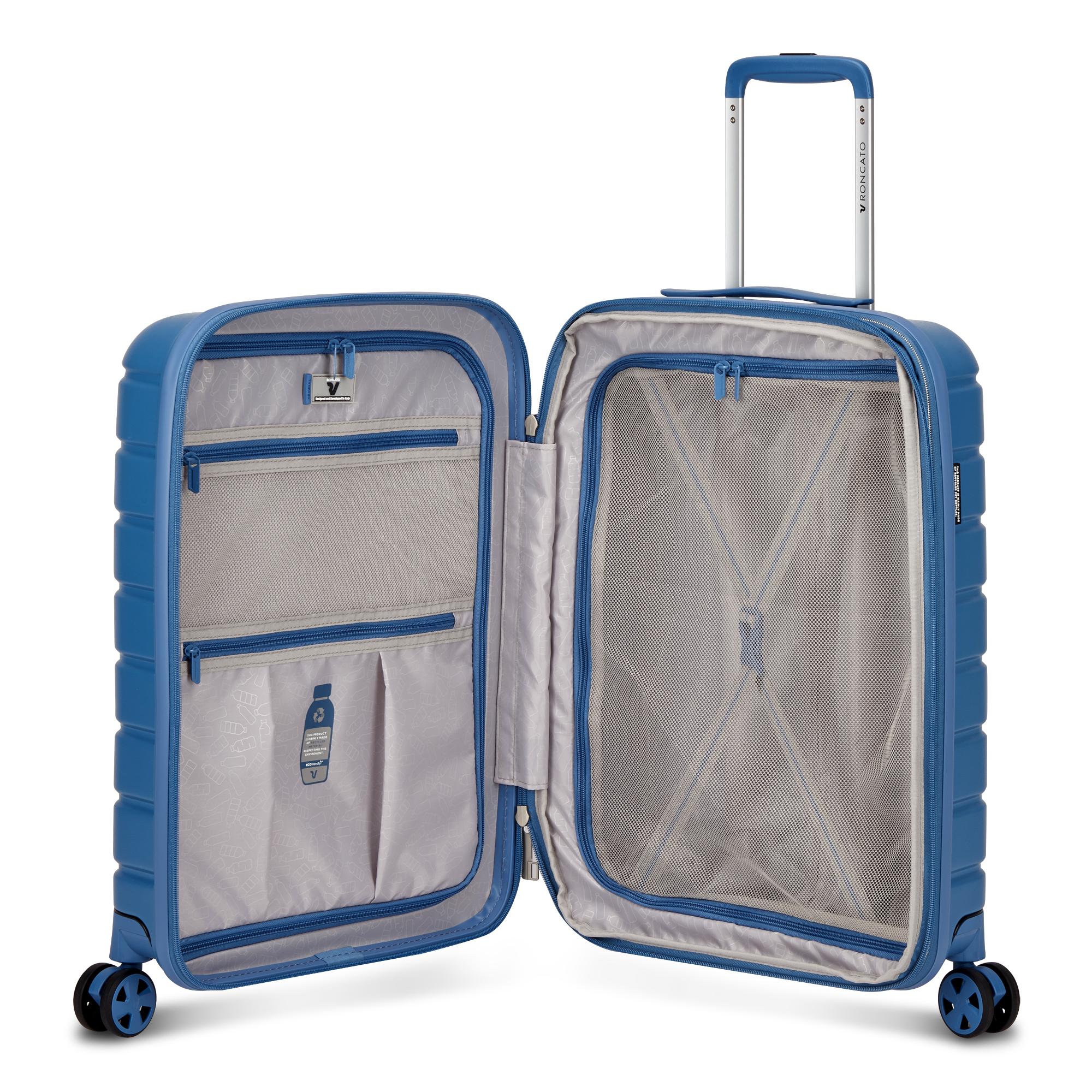 Roncato trolley cabina in polipropilene "Relife" Blu 463453.5802 BLU RETRO'