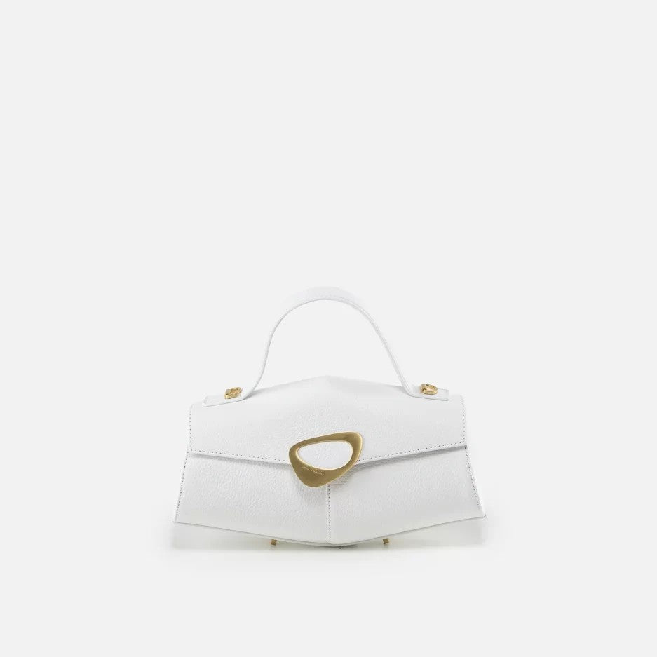 Arcadia borsa a mano in pelle "Calipso" Bianco 4188.BIANCO