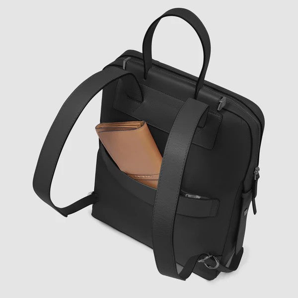Piquadro zaino in tessuto e pelle "Lyra" Nero CA4576W92T.N