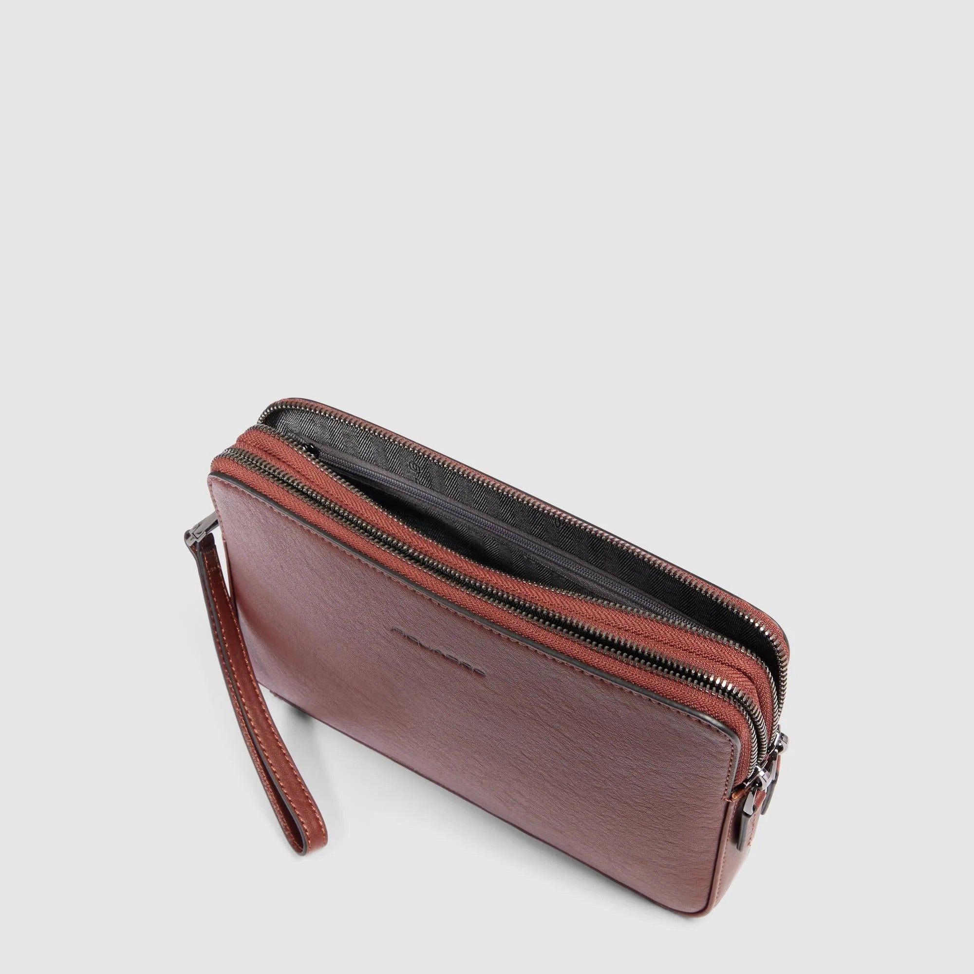Piquadro pochette in pelle "Black Square" Cuoio AC3944B3R.CU