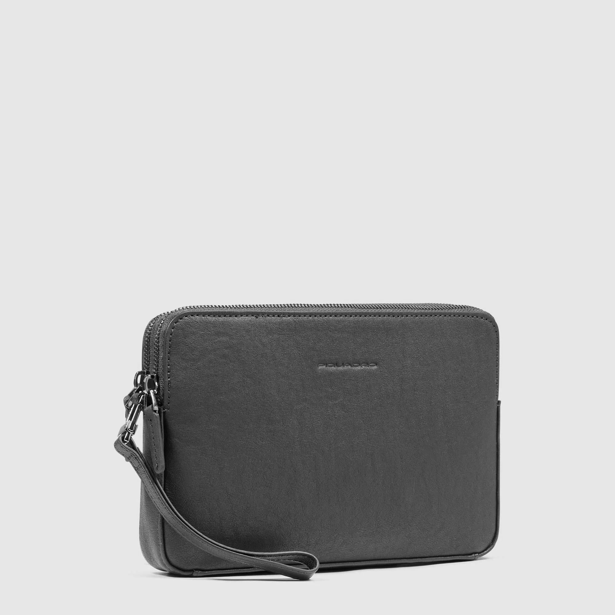 Piquadro pochette in pelle "Black Square" Nero AC3944B3R.N