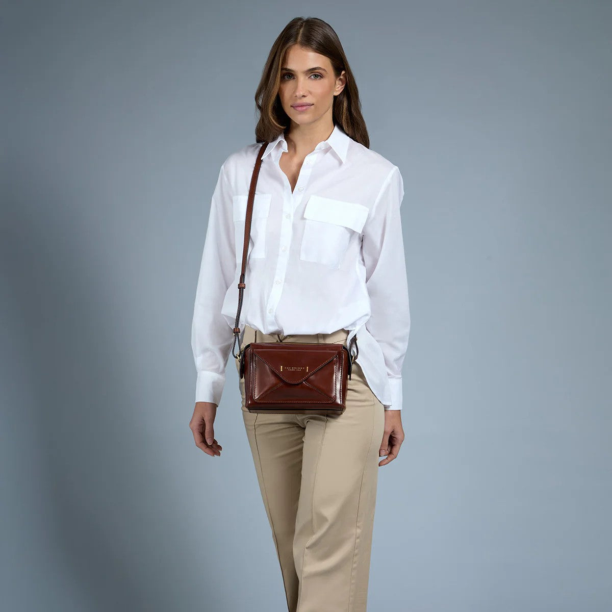 The Bridge borsa a tracolla in pelle "Frida" Marrone 04290401.14