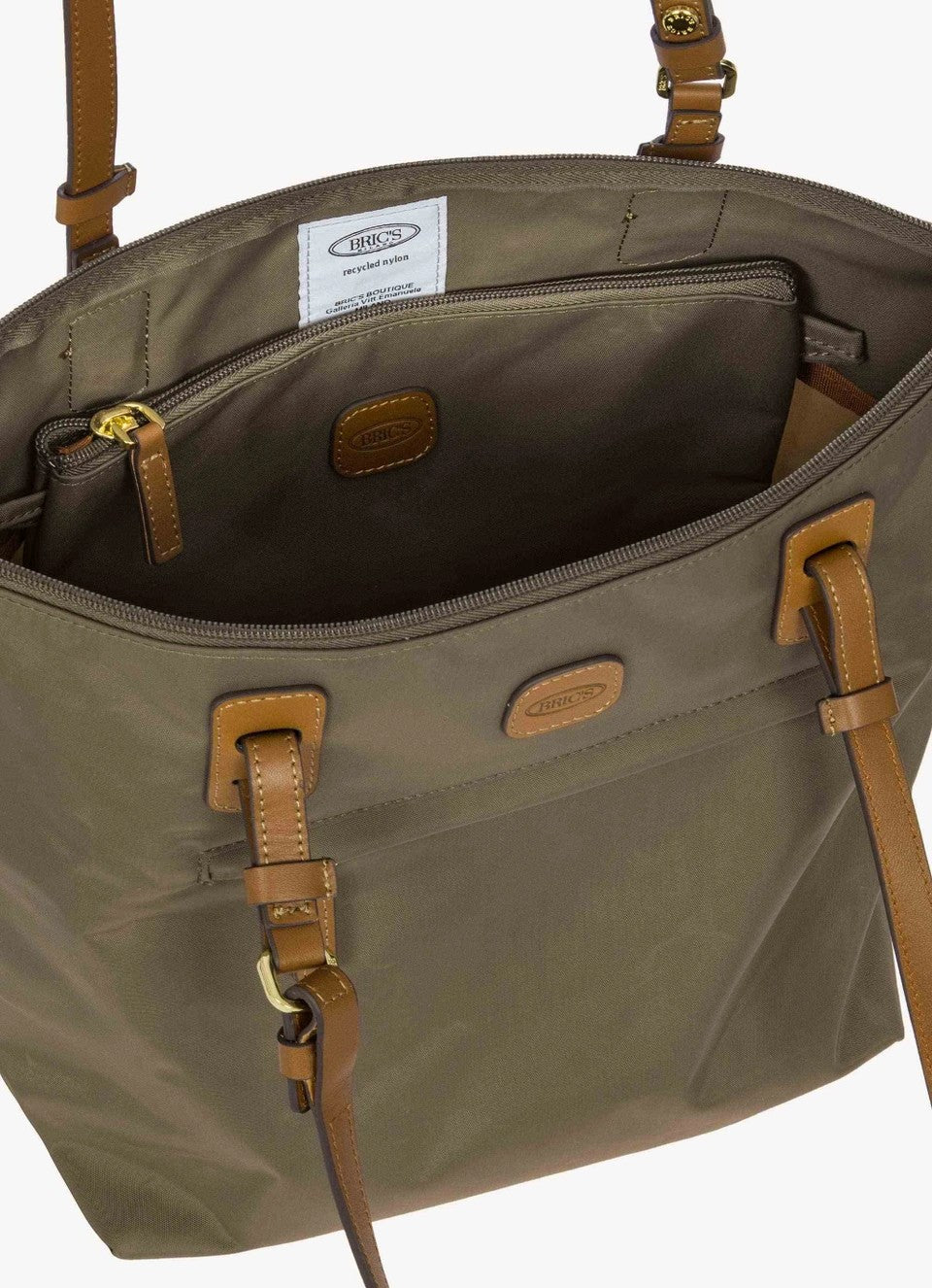 Bric's borsa shopping in tessuto "X-Collection" Tortora BXG45071.458 NUT